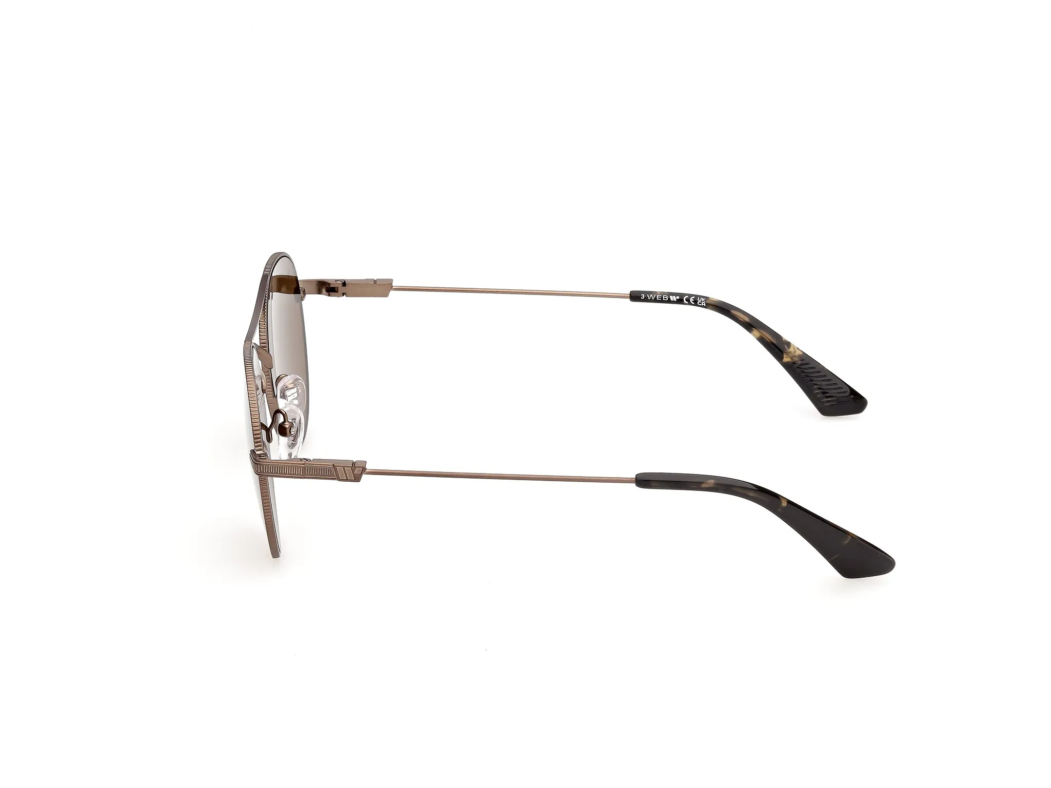 Web WE0403 37E Occhiali da sole Metallo Bronzo Marrone Rotonda Normale - immagine 3