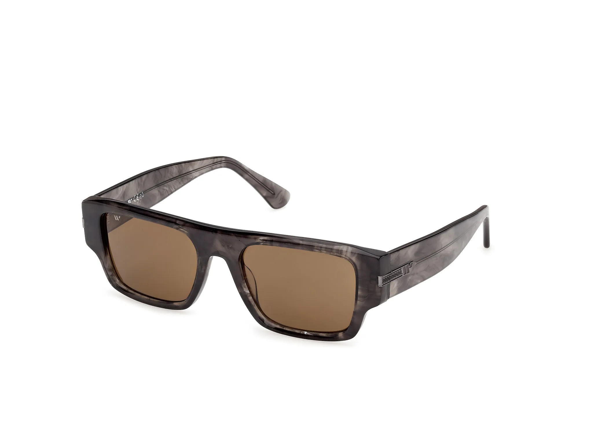 Web WE0401 20E Occhiali da sole Acetato Grigio Marrone Squadrata Normale - immagine 1