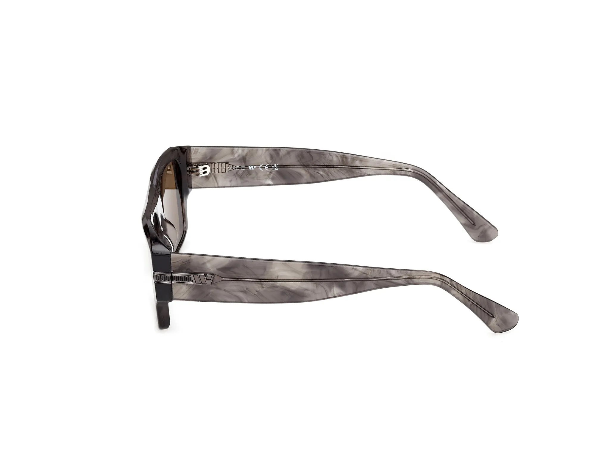 Web WE0401 20E Occhiali da sole Acetato Grigio Marrone Squadrata Normale - immagine 3