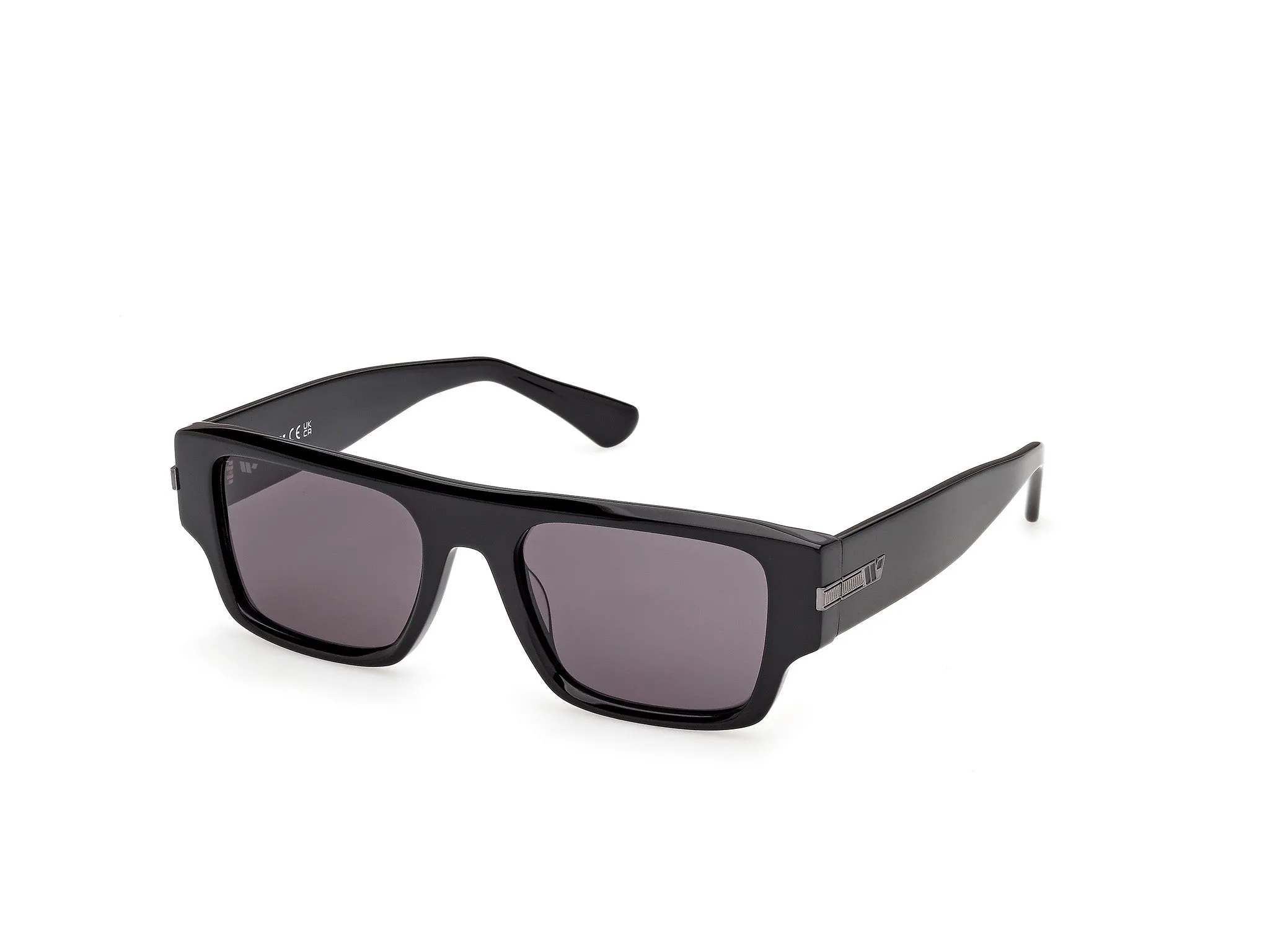 Web WE0401 01A Occhiali da sole Acetato Nero Fumo Squadrata Normale - immagine 1
