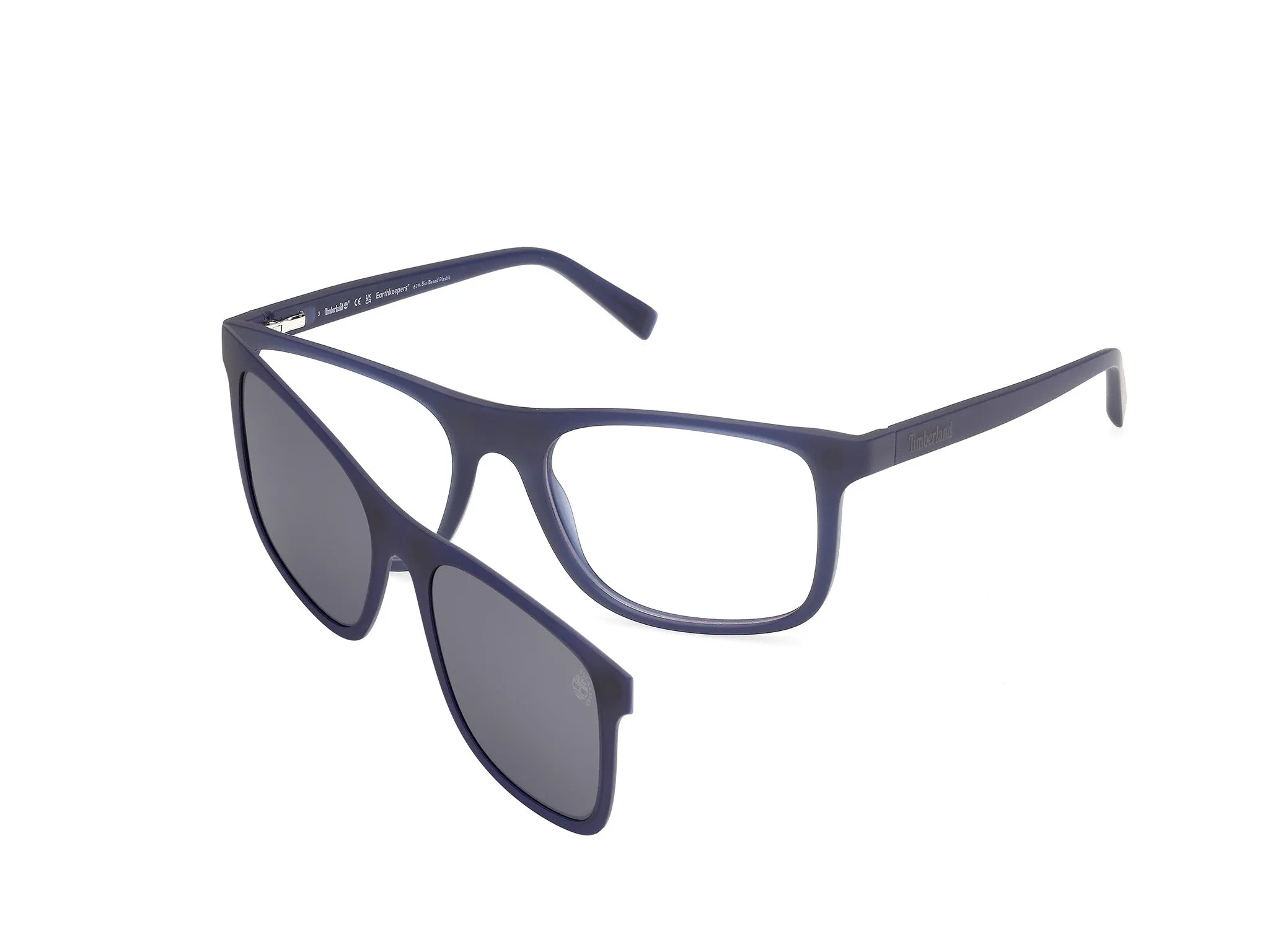 Timberland TB50127 91 Montature da vista Iniettato Blu Squadrata Normale - immagine 1