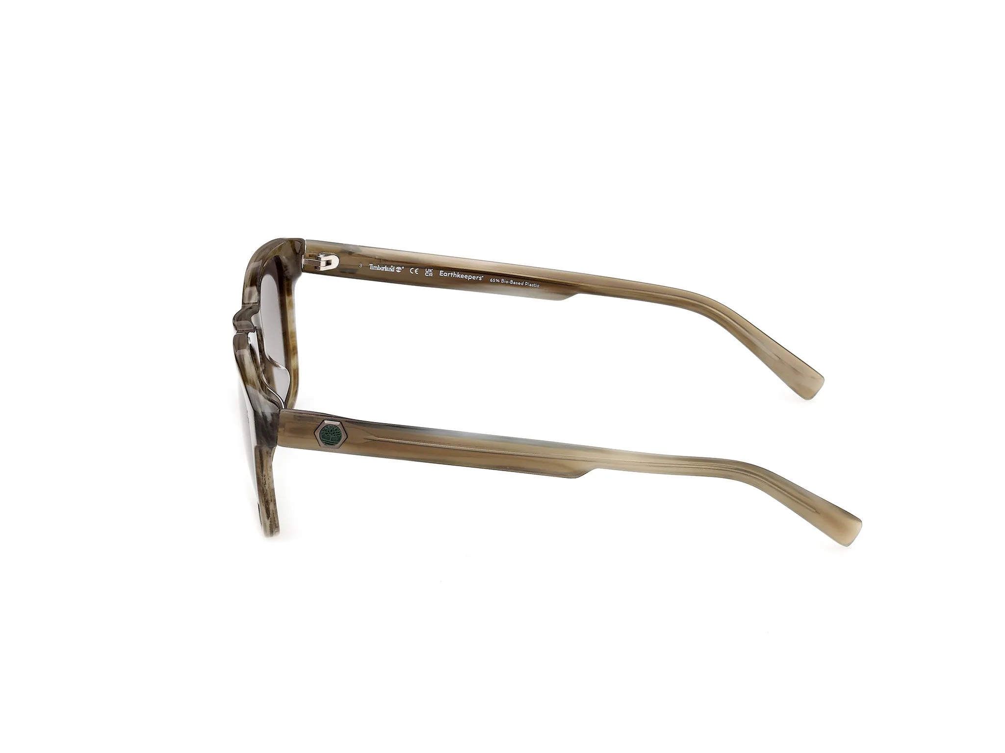 Timberland TB00100 61R Occhiali da sole Acetato Verde Verde Rotonda Polarizzata - immagine 3