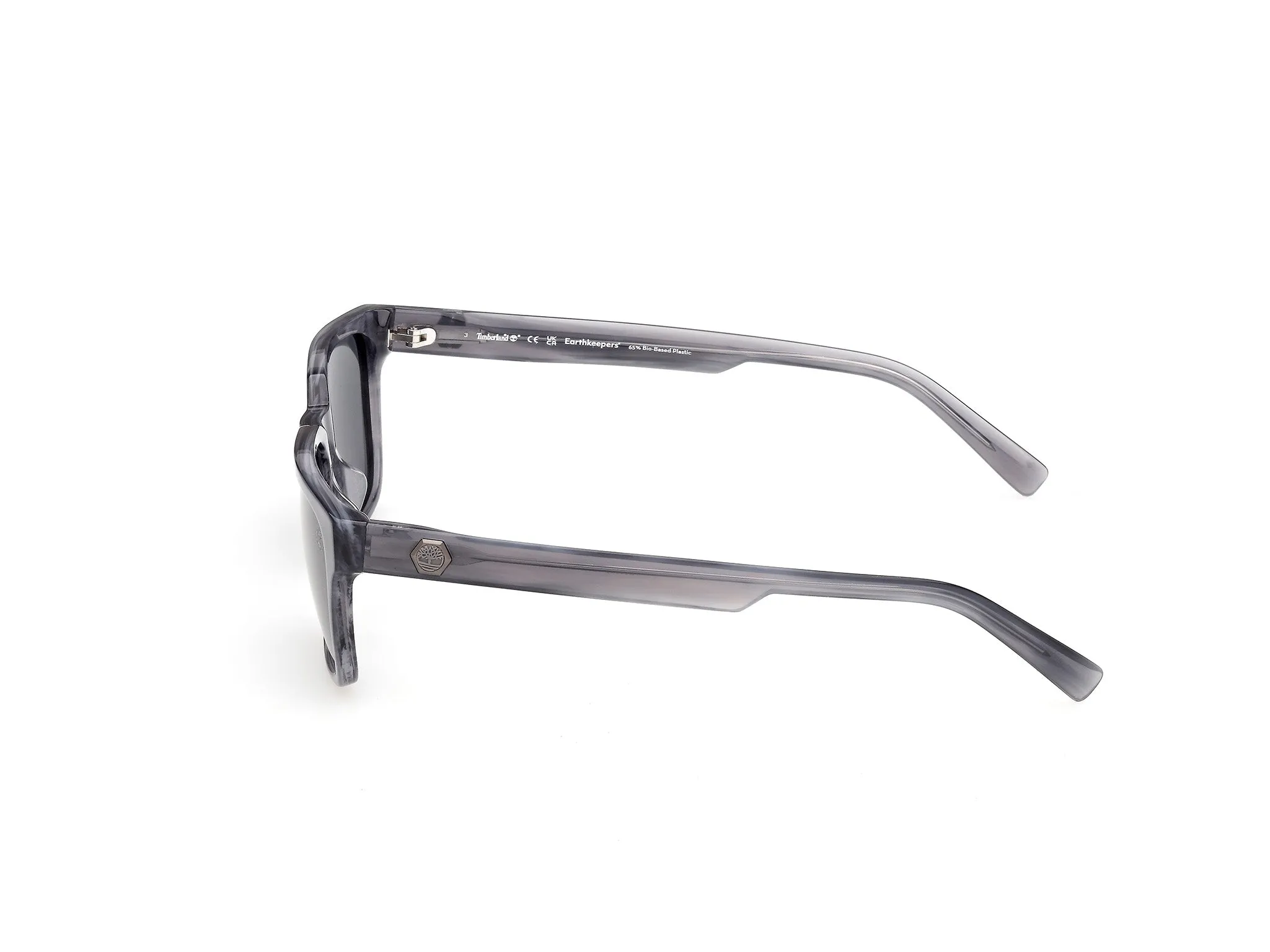 Timberland TB00099 64D Occhiali da sole Acetato Blu Fumo Squadrata Polarizzata - immagine 3