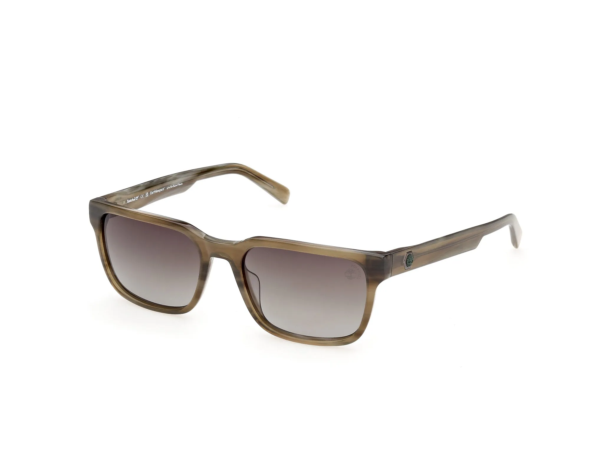 Timberland TB00099 61R Occhiali da sole Acetato Verde Verde Squadrata Polarizzata - immagine 1