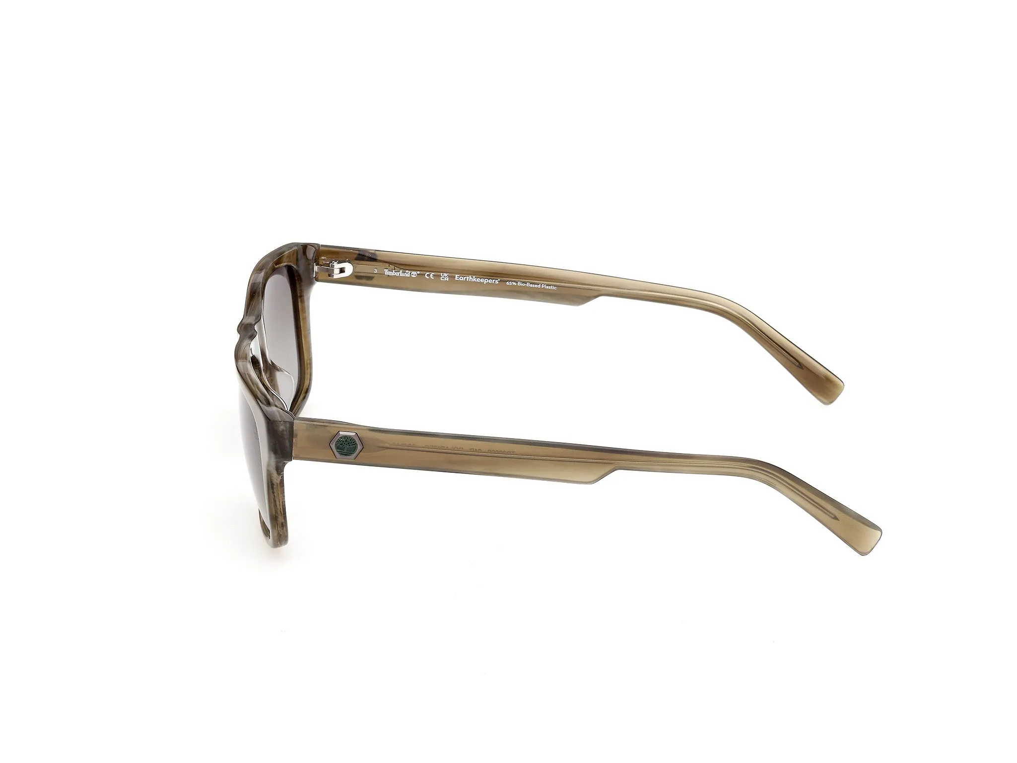 Timberland TB00098 61R Occhiali da sole Acetato Verde Verde Squadrata Polarizzata - immagine 3