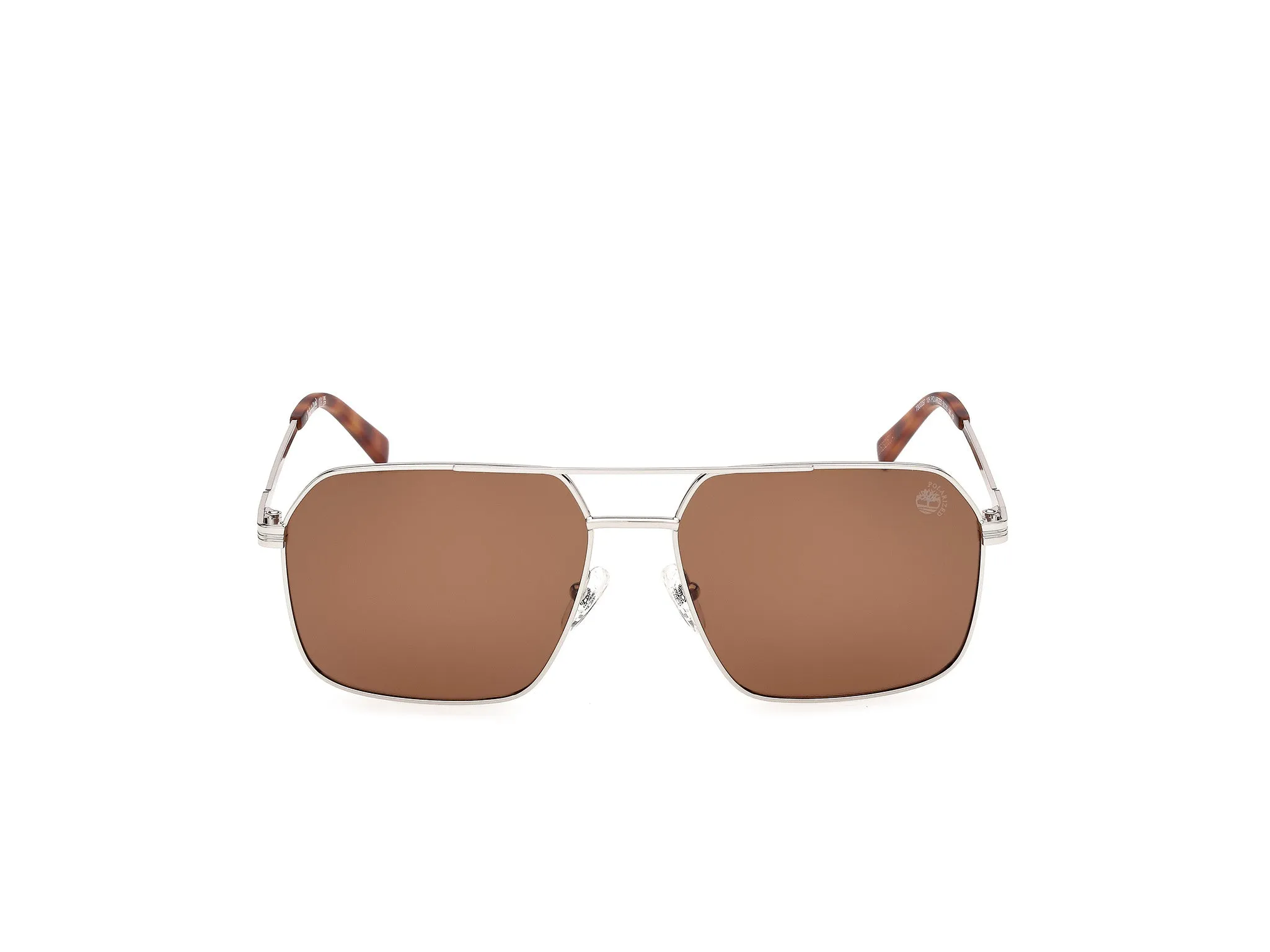 Timberland TB00097 10H Occhiali da sole Metallo Grigio Marrone Squadrata Polarizzata - immagine 2