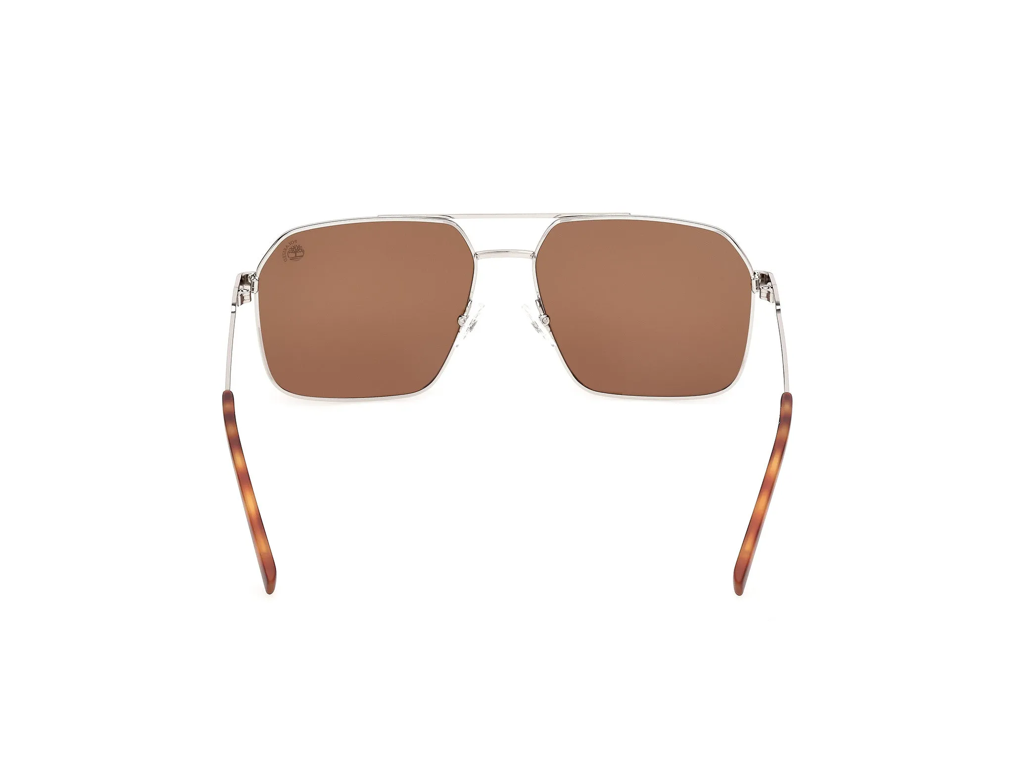 Timberland TB00097 10H Occhiali da sole Metallo Grigio Marrone Squadrata Polarizzata - immagine 4