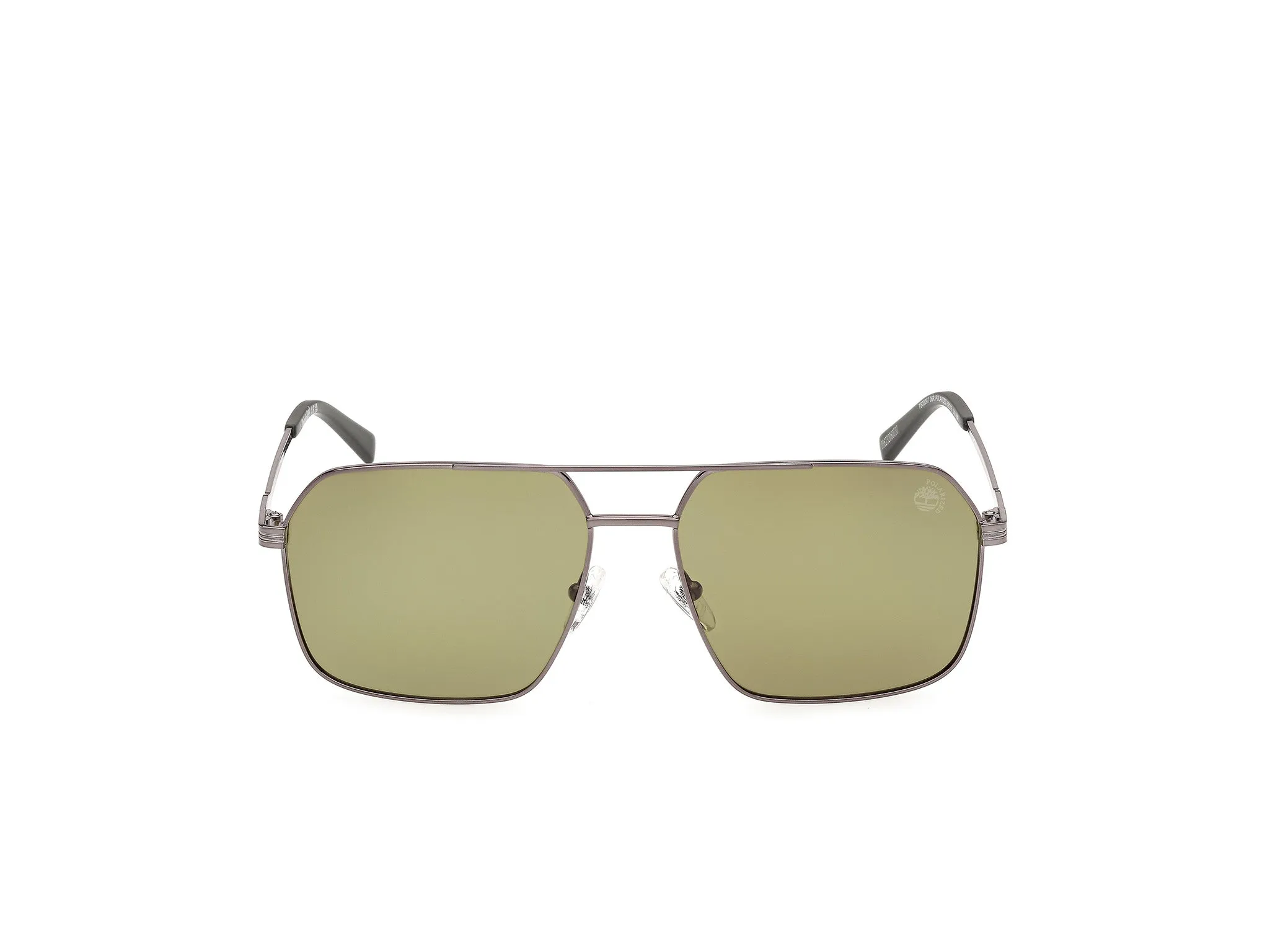 Timberland TB00097 06R Occhiali da sole Metallo Grigio Verde Squadrata Polarizzata - immagine 2