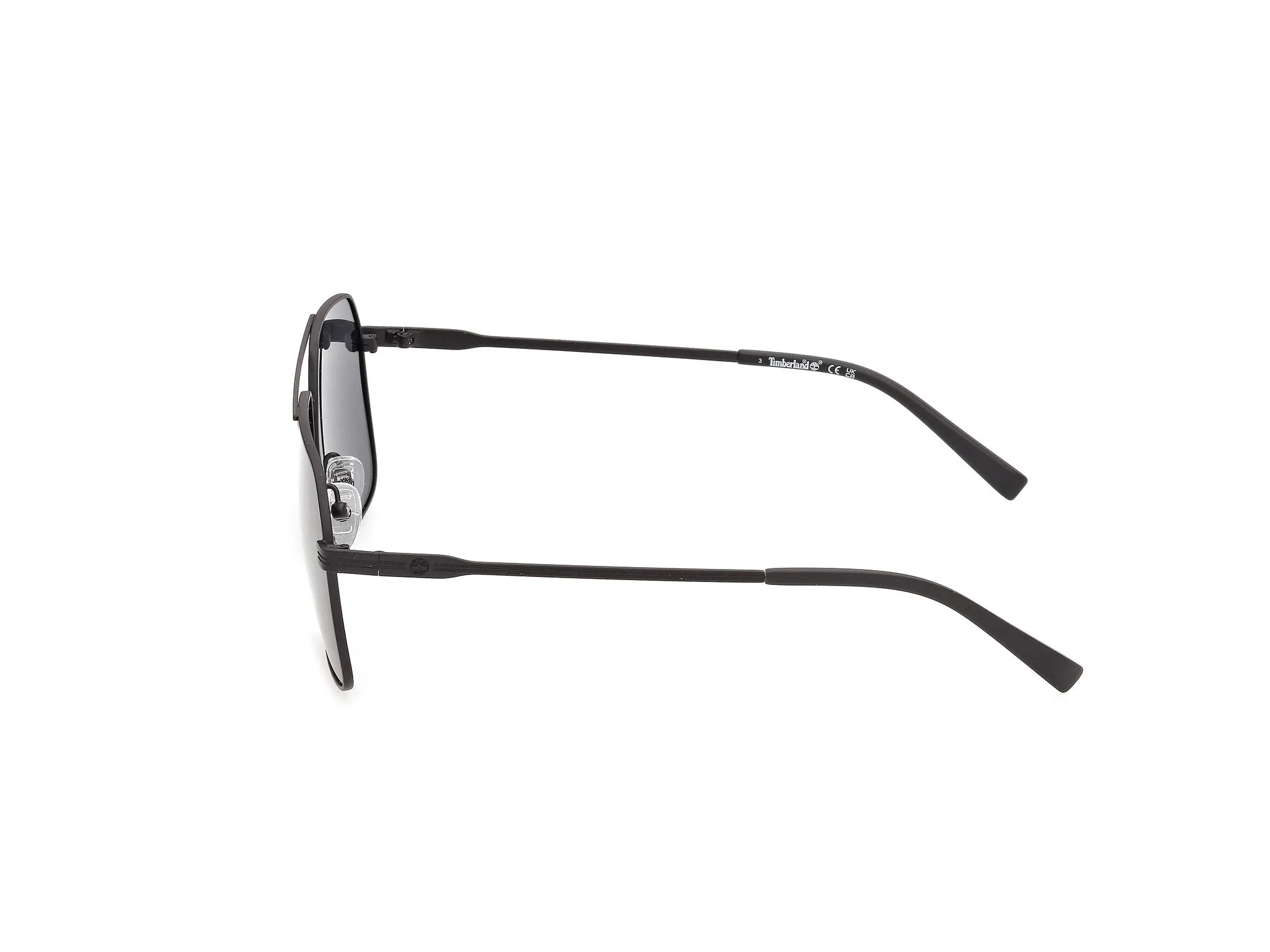 Timberland TB00097 02D Occhiali da sole Metallo Nero Fumo Squadrata Polarizzata - immagine 3