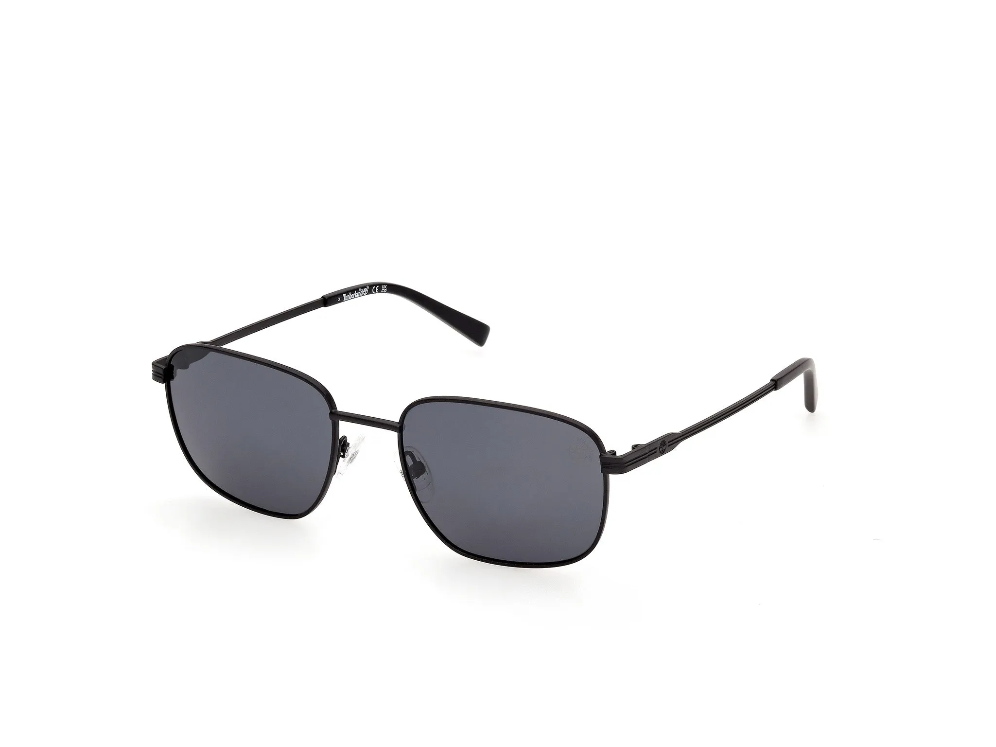 Timberland TB00096 02D Occhiali da sole Metallo Nero Fumo Squadrata Polarizzata - immagine 1