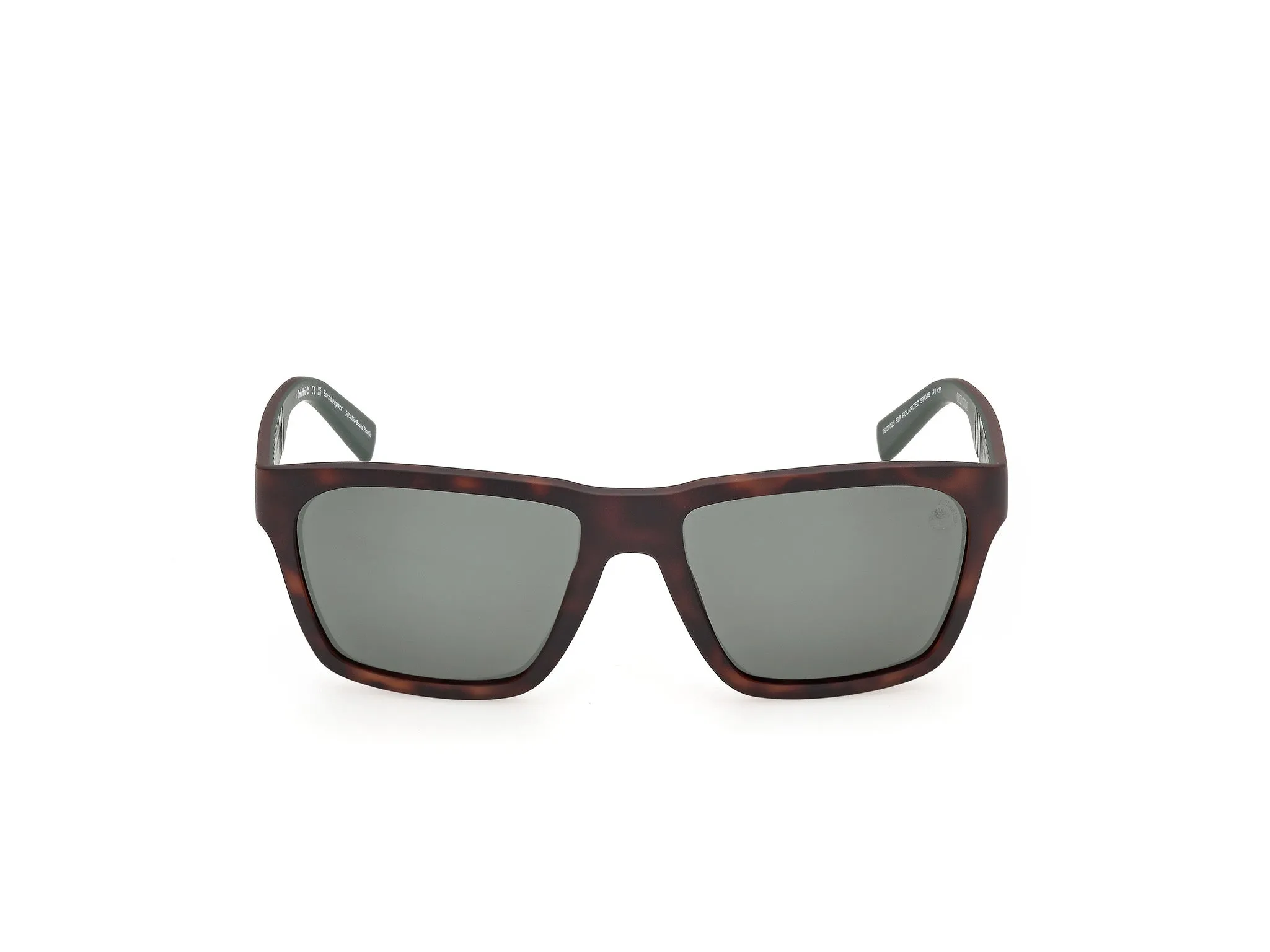 Timberland TB00095 52R Occhiali da sole Iniettato Havana Verde Squadrata Polarizzata - immagine 2