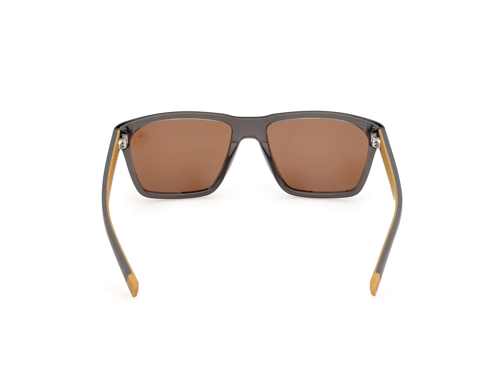 Timberland TB00095 20H Occhiali da sole Iniettato Grigio Marrone Squadrata Polarizzata - immagine 4