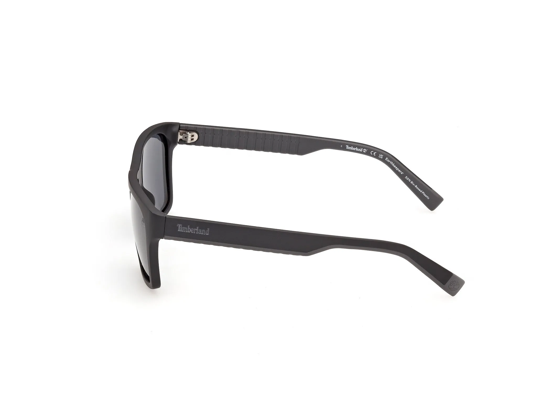 Timberland TB00095 02D Occhiali da sole Iniettato Nero Fumo Squadrata Polarizzata - immagine 3