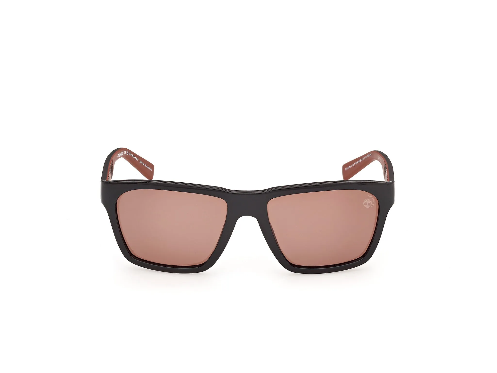 Timberland TB00095 01D Occhiali da sole Iniettato Nero Fumo Squadrata Polarizzata - immagine 2
