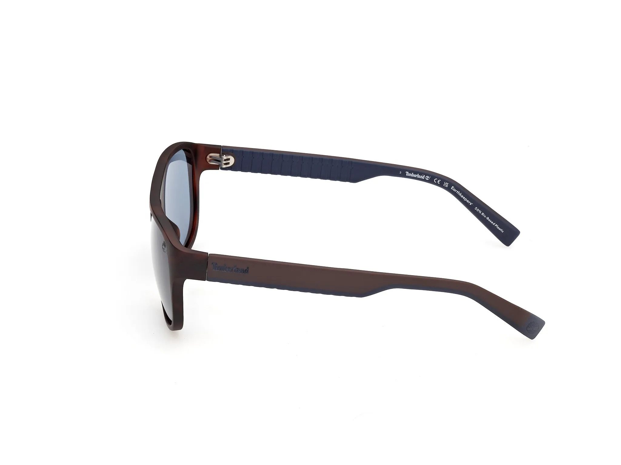 Timberland TB00094 52D Occhiali da sole Iniettato Havana Fumo Pilot Polarizzata - immagine 3