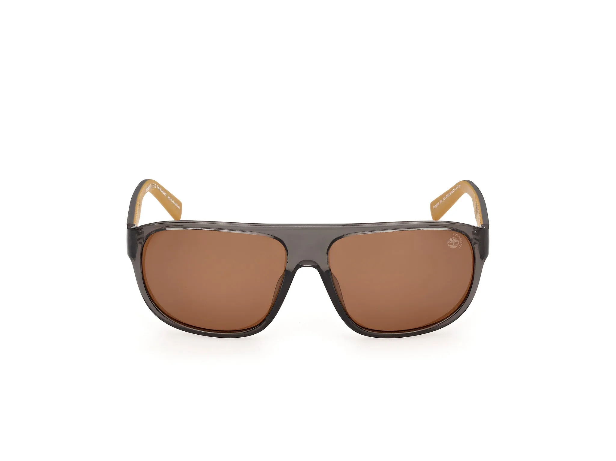 Timberland TB00094 20H Occhiali da sole Iniettato Grigio Marrone Pilot Polarizzata - immagine 2
