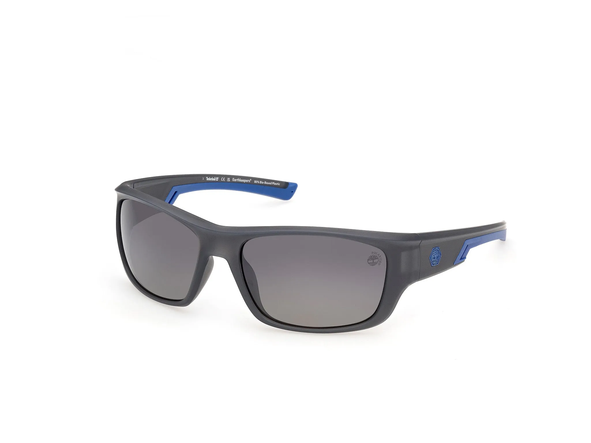 Timberland TB00093 20D Occhiali da sole Iniettato Grigio Squadrata Polarizzata - immagine 1