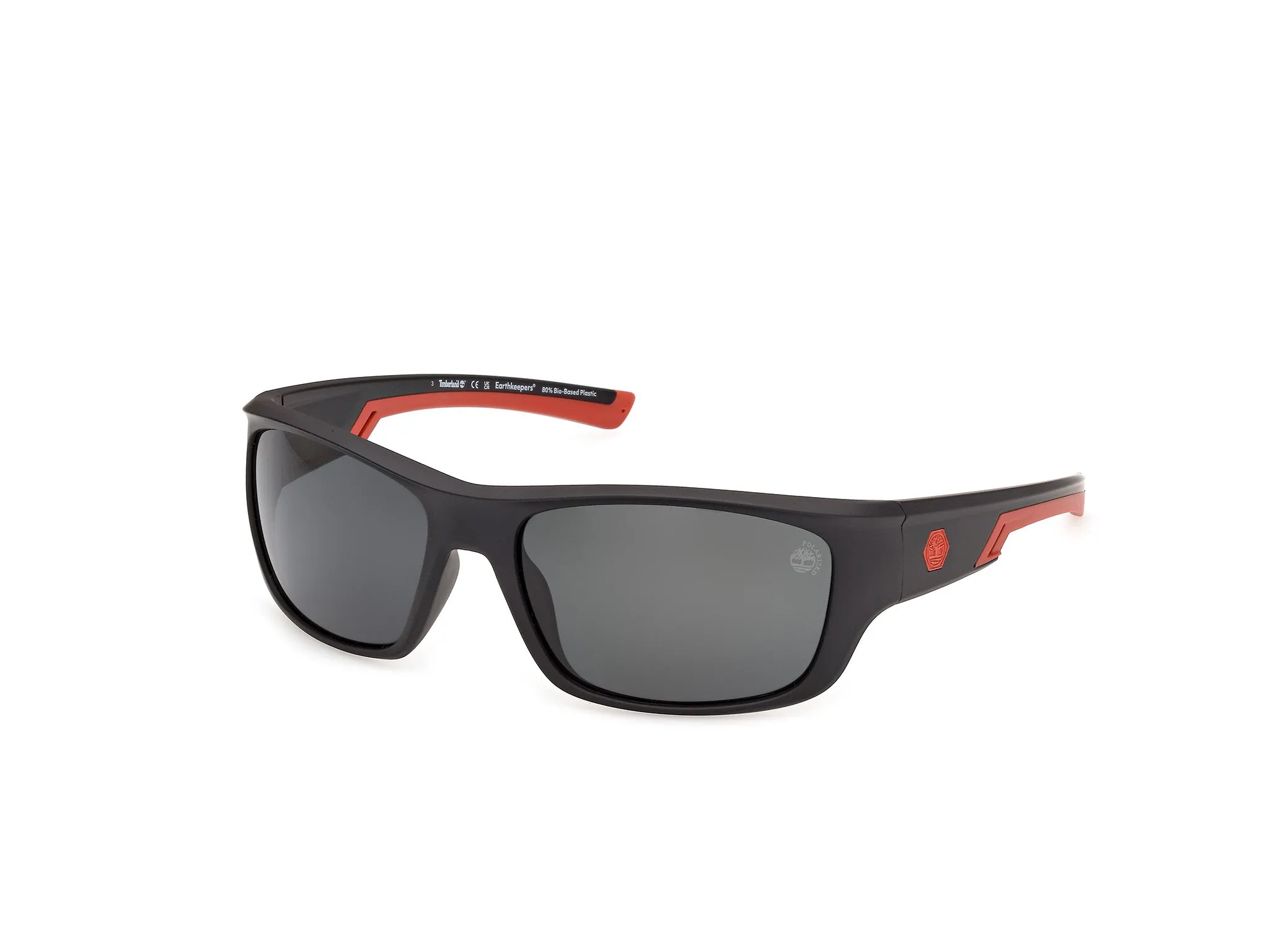Timberland TB00093 02D Occhiali da sole Iniettato Nero Squadrata Polarizzata - immagine 1