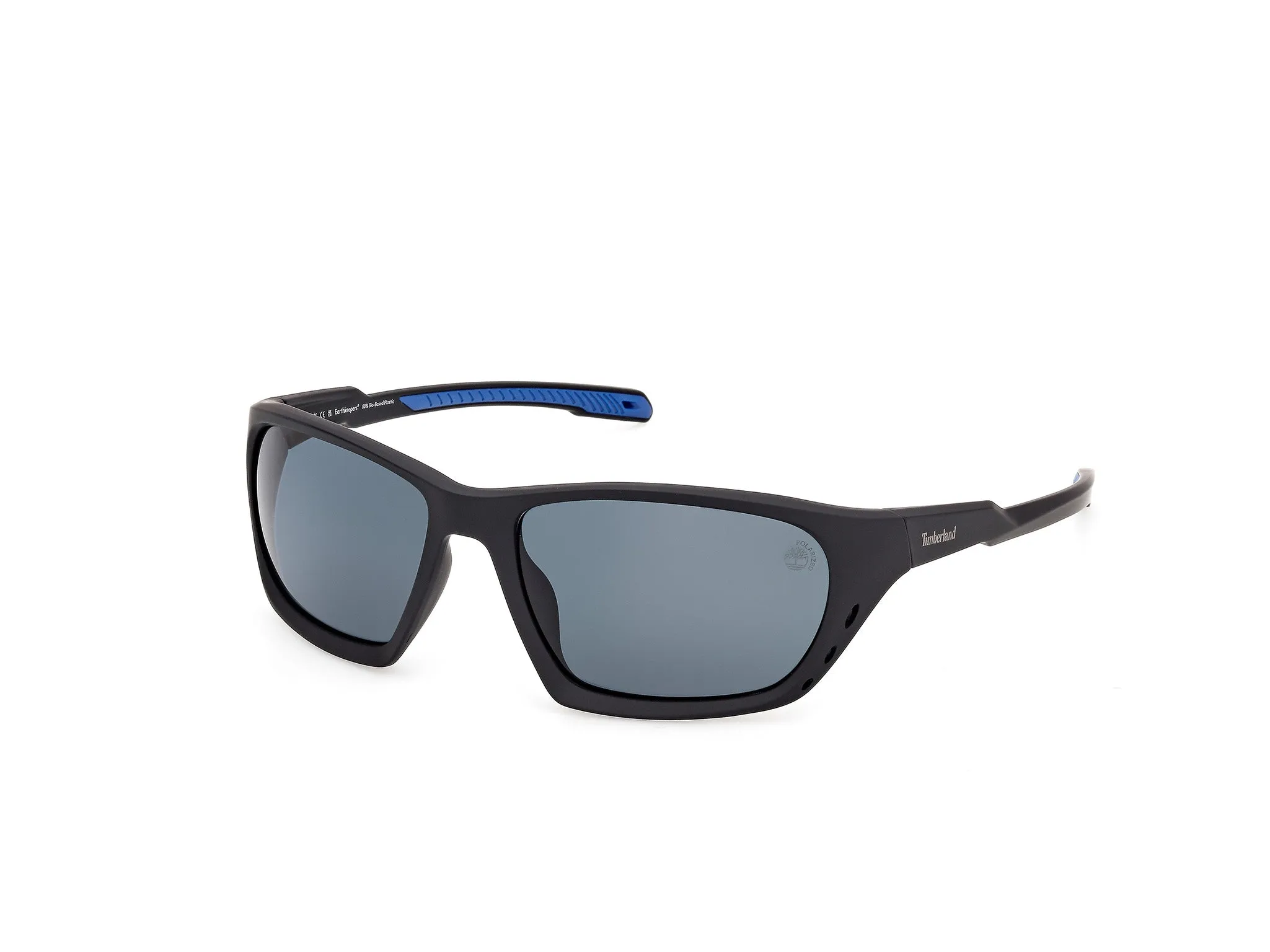 Timberland TB00092 02D Occhiali da sole Iniettato Nero Fumo Squadrata Polarizzata - immagine 1