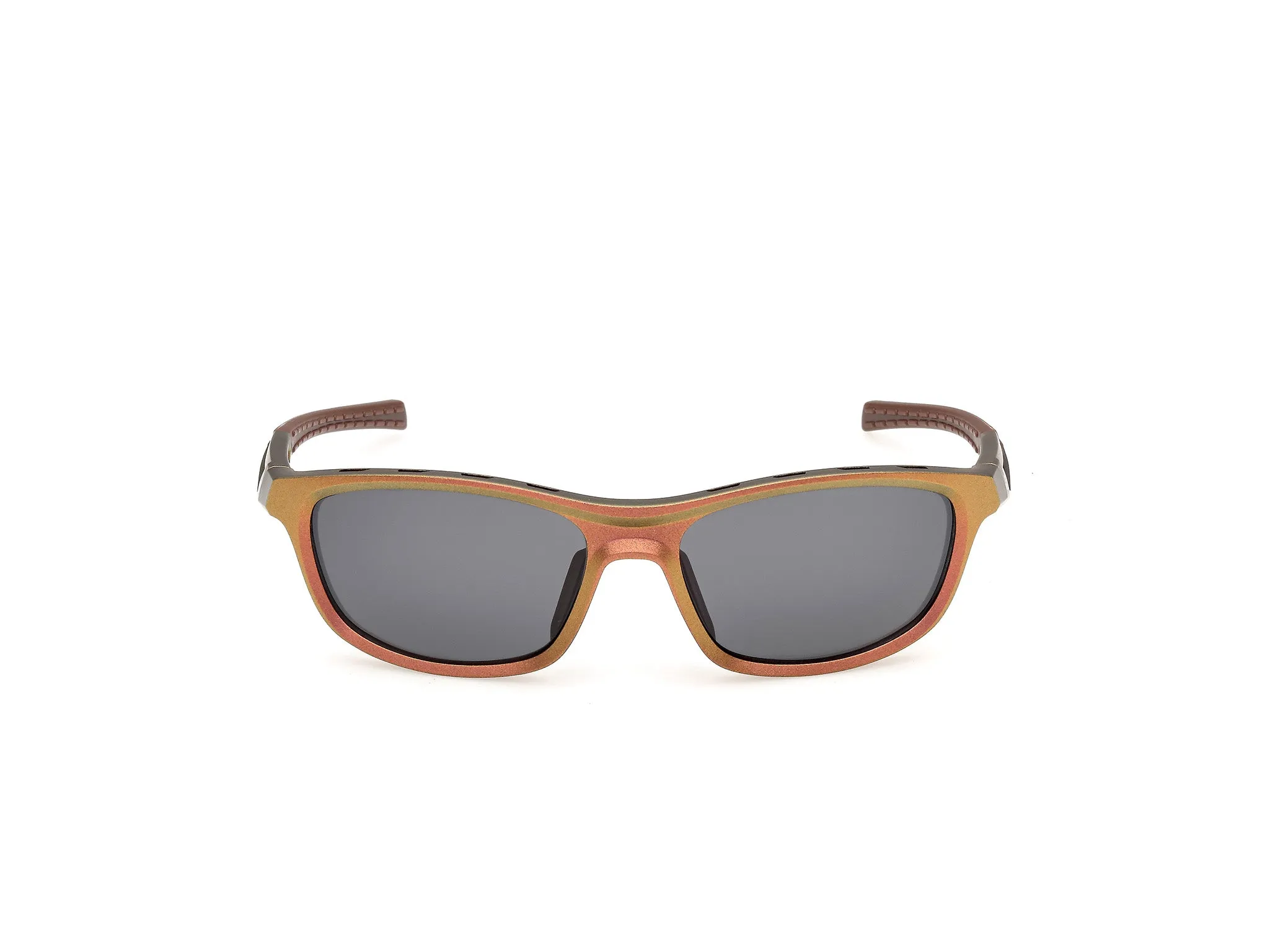 Adidas Sport SP0131 46A Occhiali da sole Iniettato Marrone Fumo Squadrata Normale - immagine 2