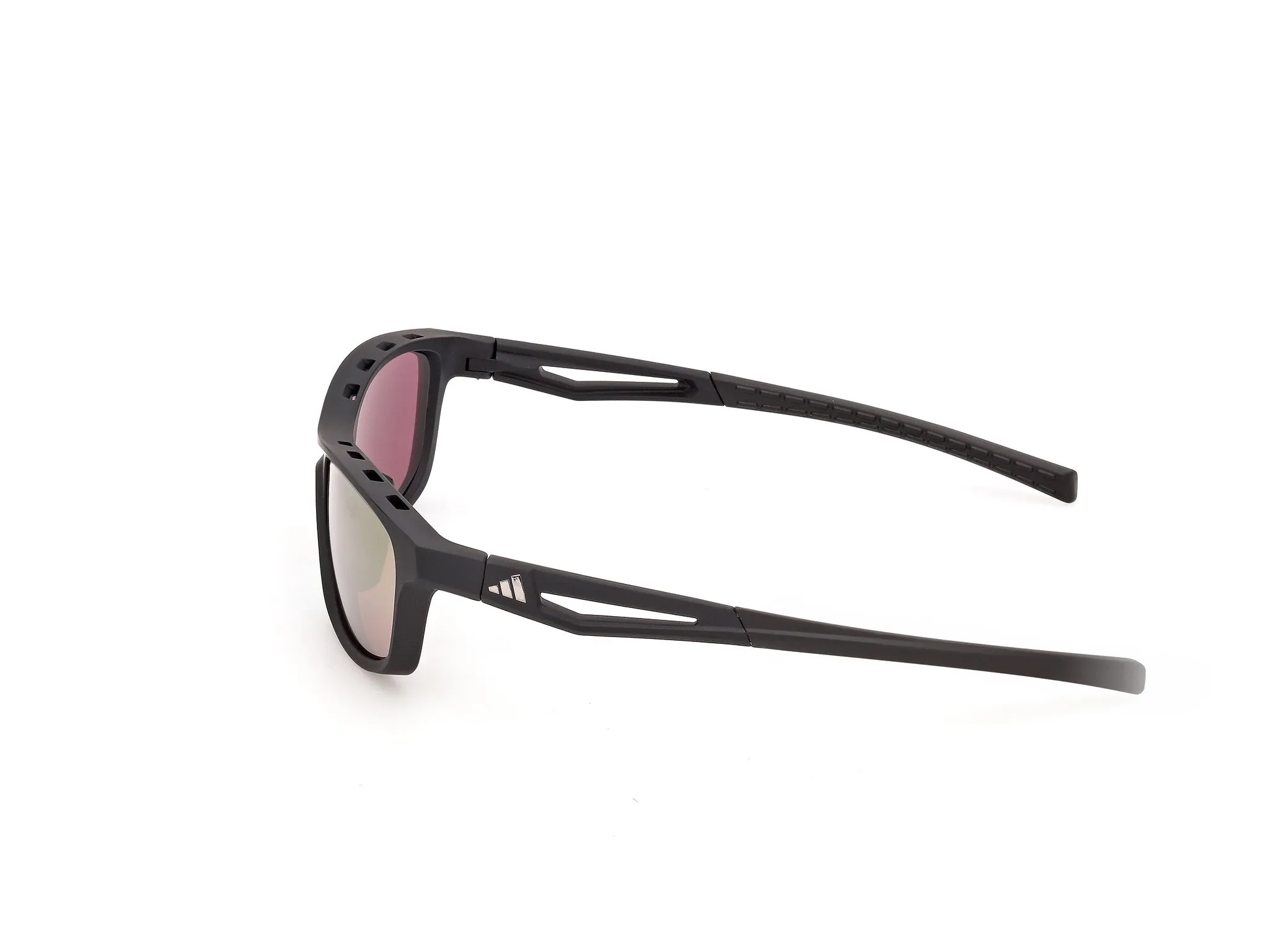 Adidas Sport SP0131 02Z Occhiali da sole Iniettato Nero Viola Squadrata Normale - immagine 3