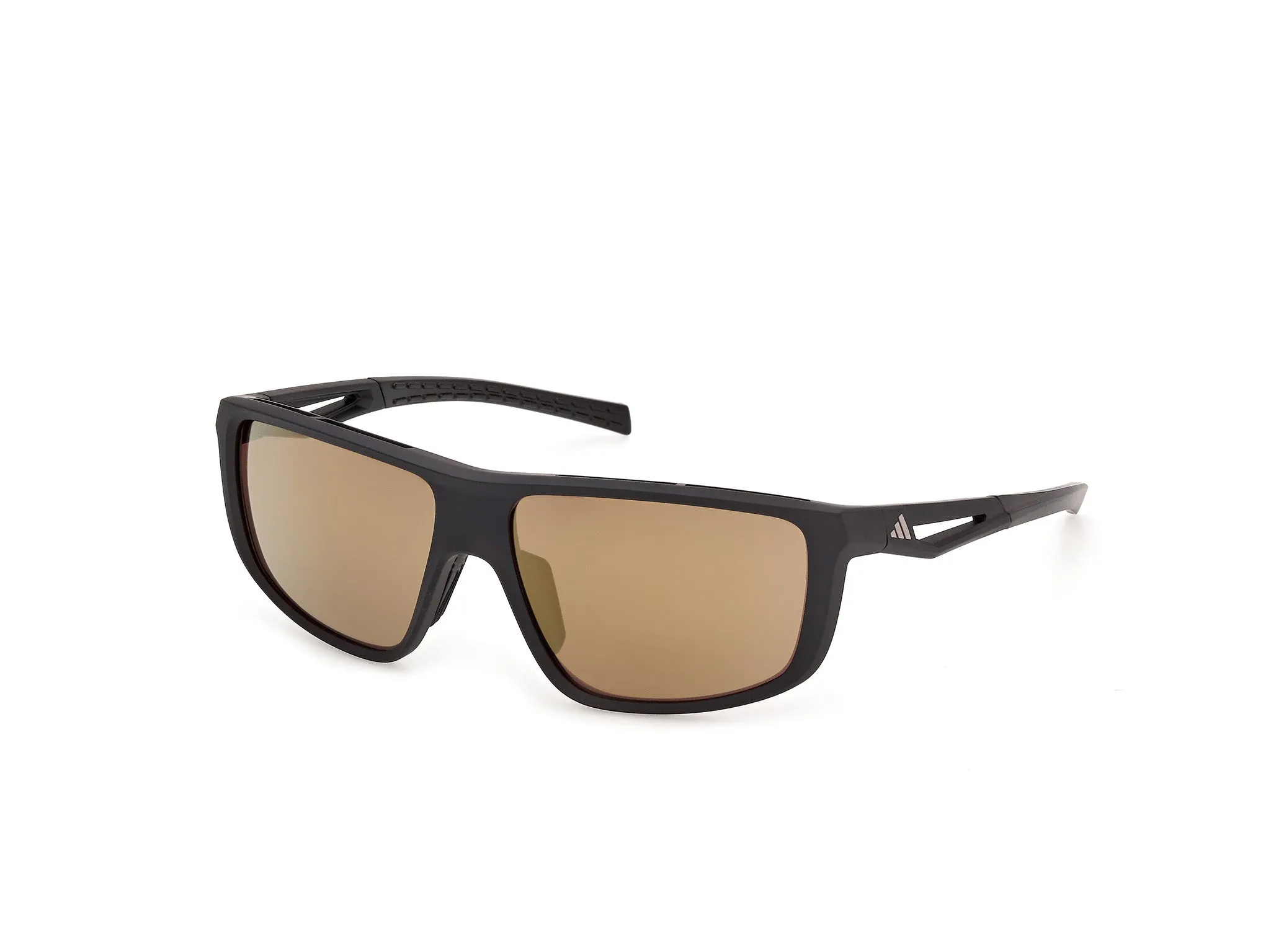Adidas Sport SP0130 02G Occhiali da sole Iniettato Nero Marrone Squadrata Normale - immagine 1