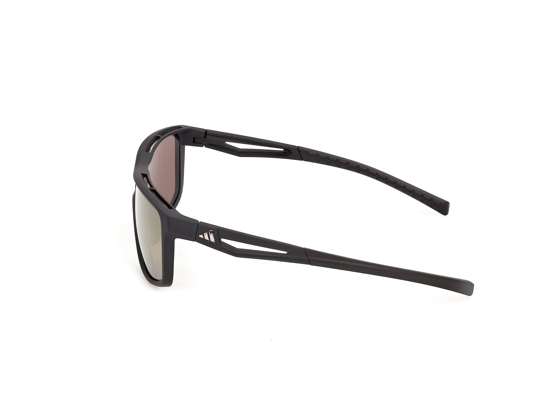 Adidas Sport SP0130 02G Occhiali da sole Iniettato Nero Marrone Squadrata Normale - immagine 3
