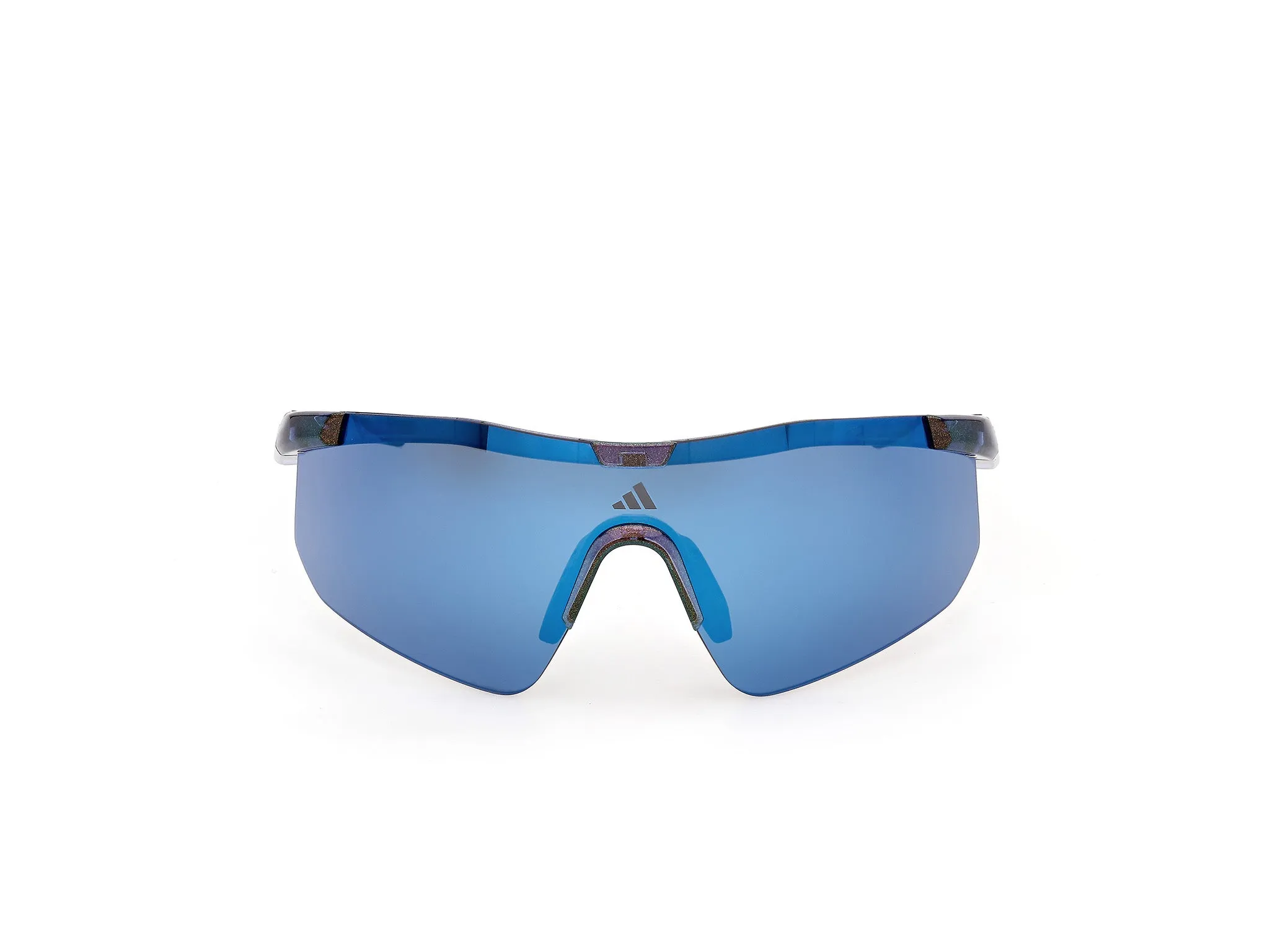 Adidas Sport SP0128 KAPHIROS EVO 90X Occhiali da sole Iniettato Blu Blu Maschera Normale - immagine 2