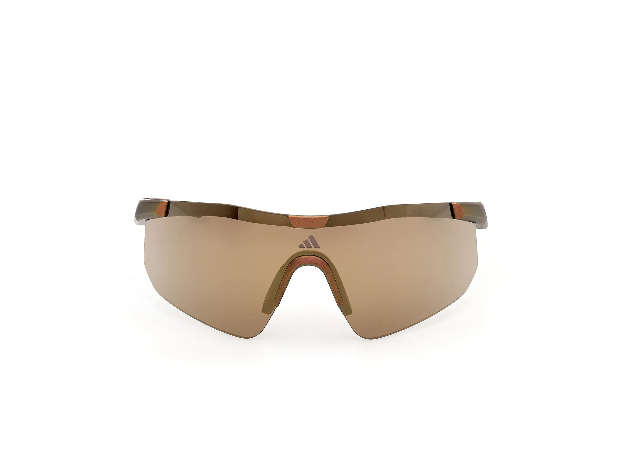 Adidas Sport SP0128 KAPHIROS EVO 46G Occhiali da sole Iniettato Marrone Marrone Maschera Normale - immagine 2