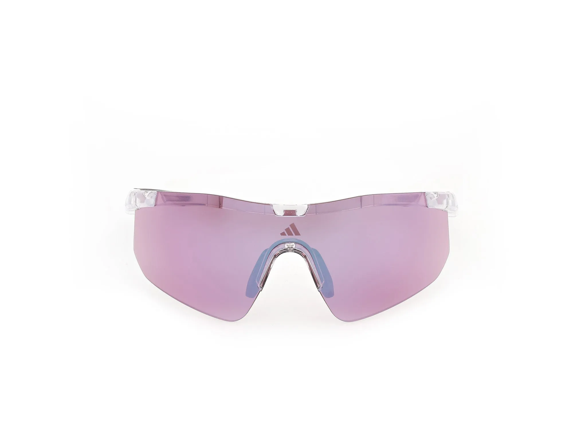 Adidas Sport SP0128 KAPHIROS EVO 26Z Occhiali da sole Iniettato Trasparente Viola Maschera Normale - immagine 2