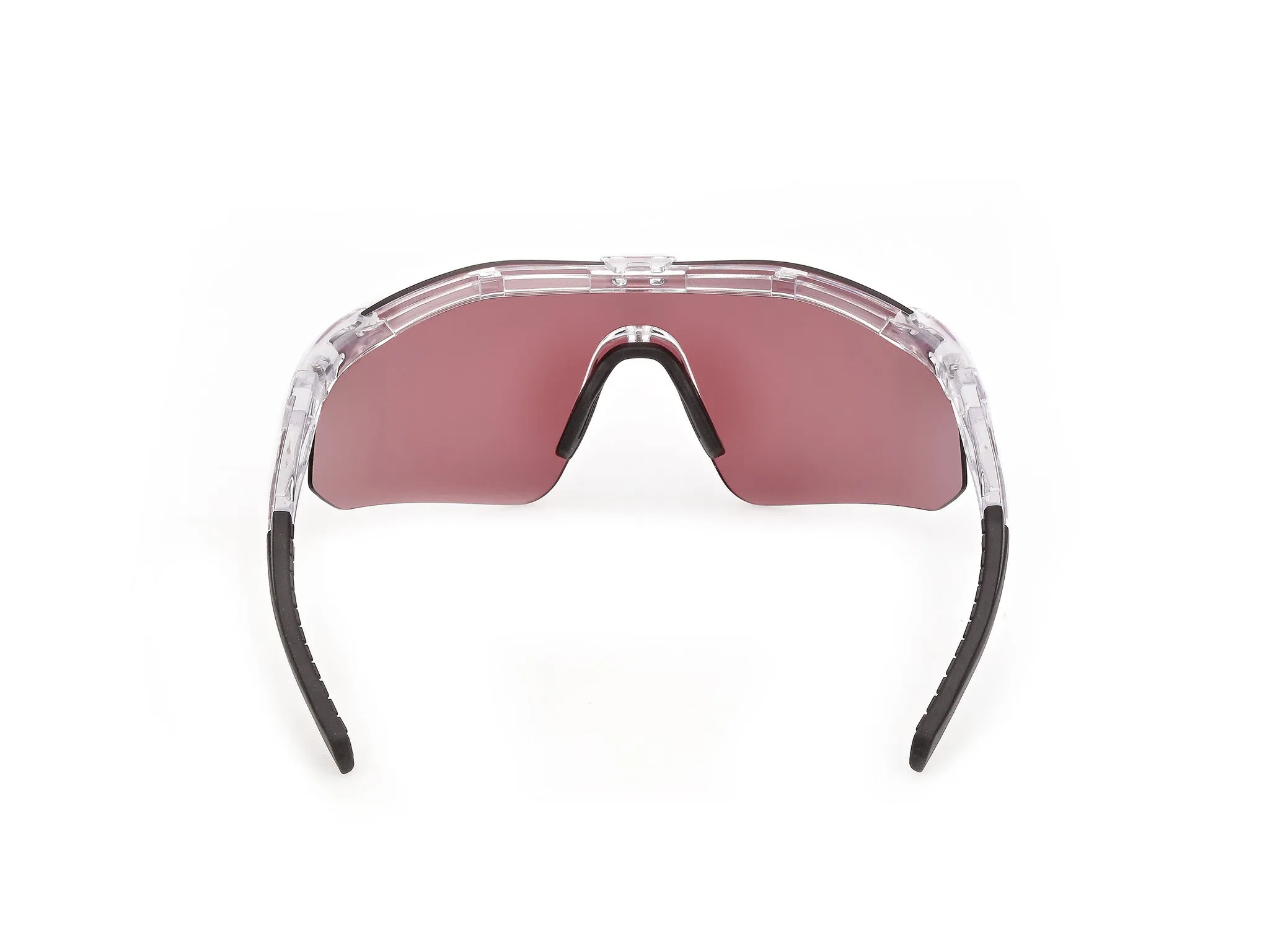 Adidas Sport SP0128 KAPHIROS EVO 26Z Occhiali da sole Iniettato Trasparente Viola Maschera Normale - immagine 4