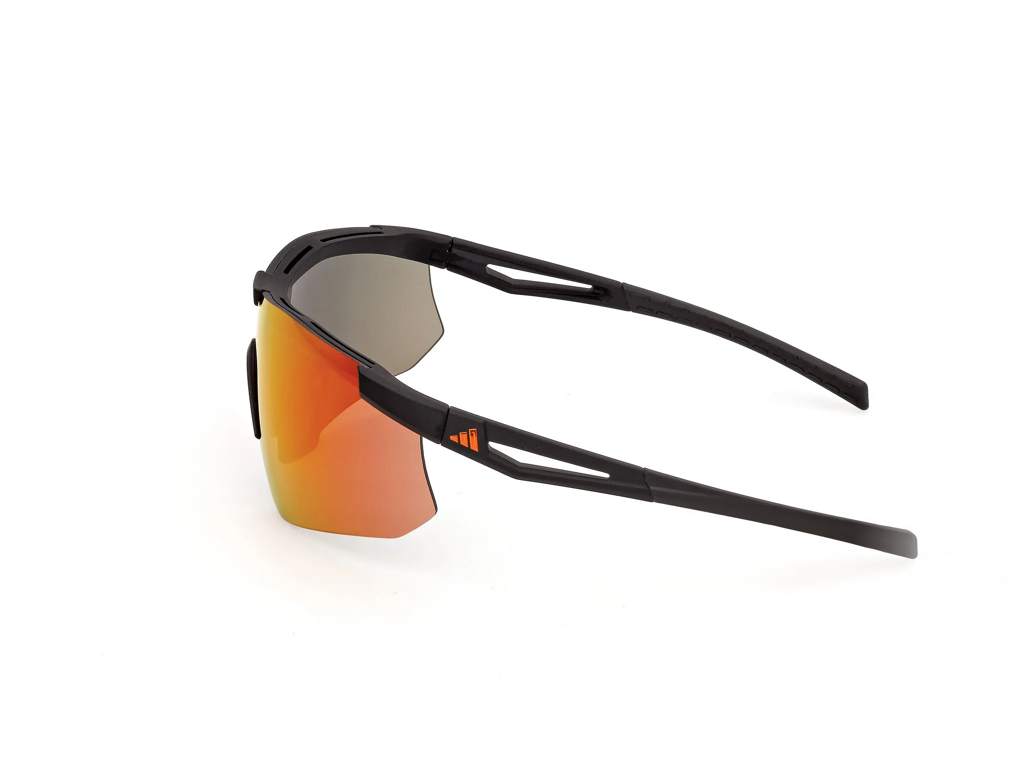 Adidas Sport SP0128 KAPHIROS EVO 02L Occhiali da sole Iniettato Nero Roviex Maschera Normale - immagine 3