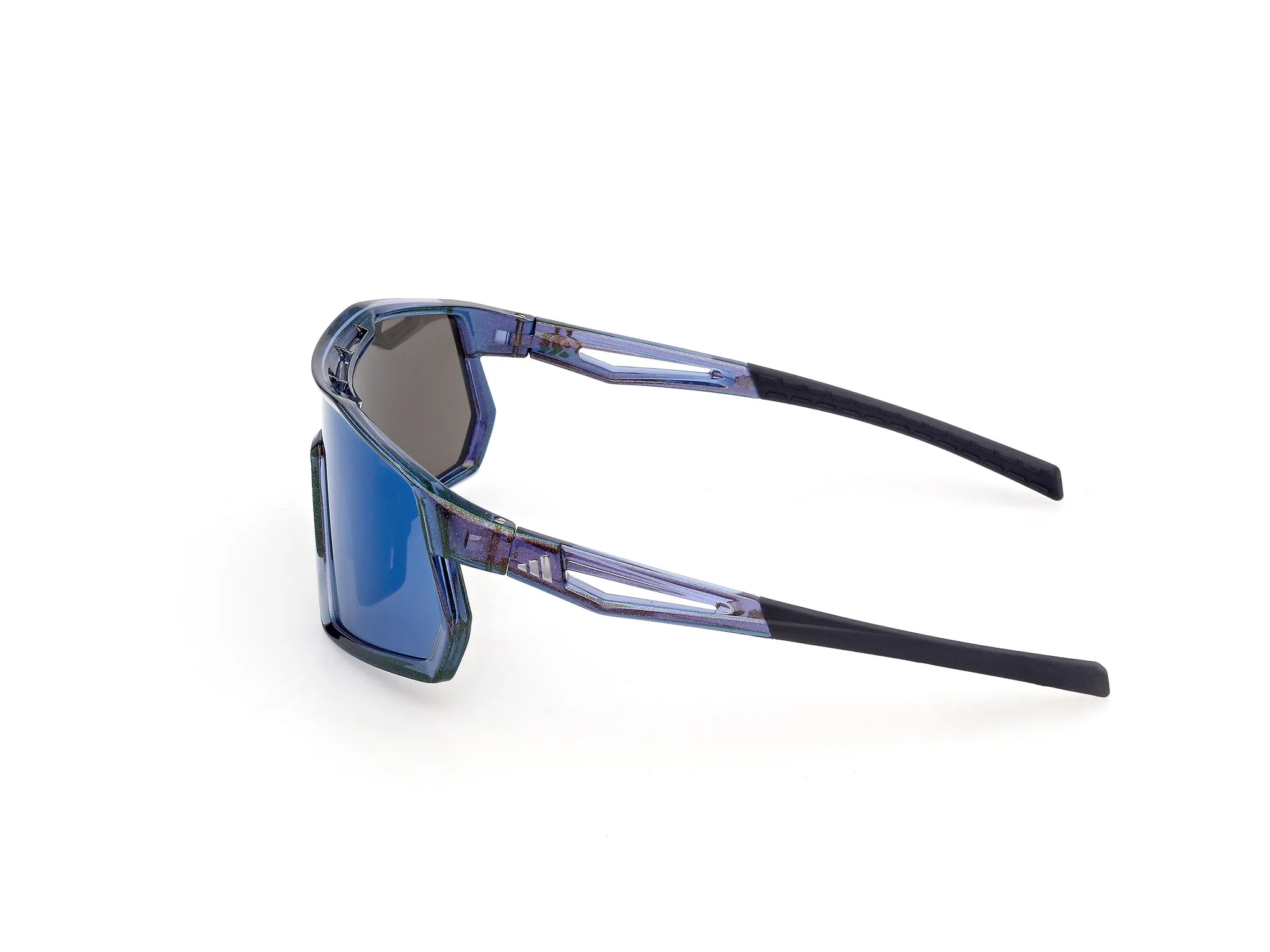 Adidas Sport SP0127 KENTRO S 90X Occhiali da sole Iniettato Blu Blu Maschera Normale - immagine 3