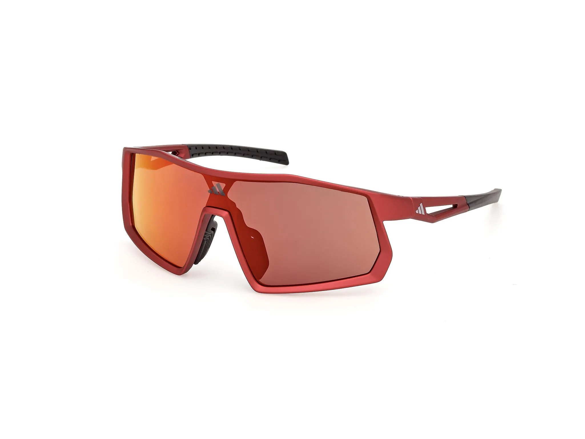 Adidas Sport SP0127 KENTRO S 67L Occhiali da sole Iniettato Rosso Roviex Maschera Normale - immagine 1