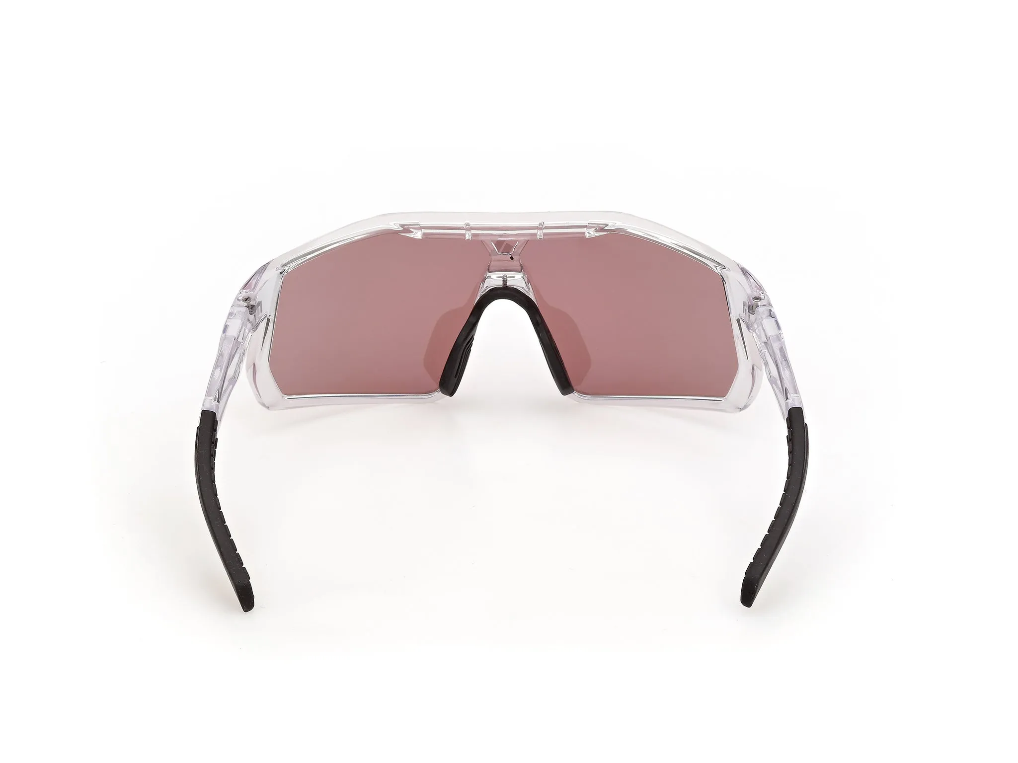 Adidas Sport SP0127 KENTRO S 26Z Occhiali da sole Iniettato Trasparente Viola Maschera Normale - immagine 4
