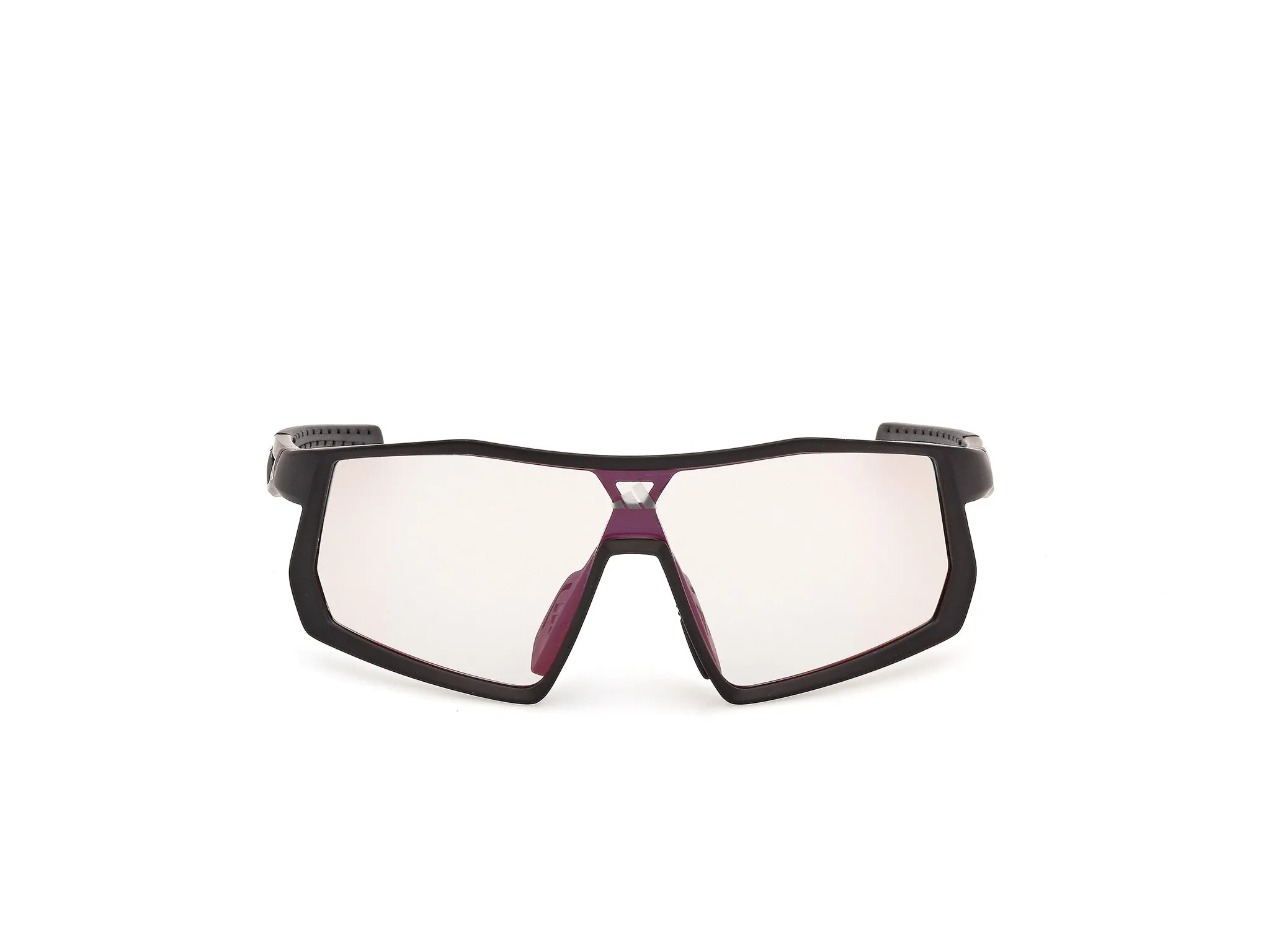 Adidas Sport SP0127 KENTRO S 02C Occhiali da sole Iniettato Nero Fumo Maschera Fotocromatiche - immagine 2