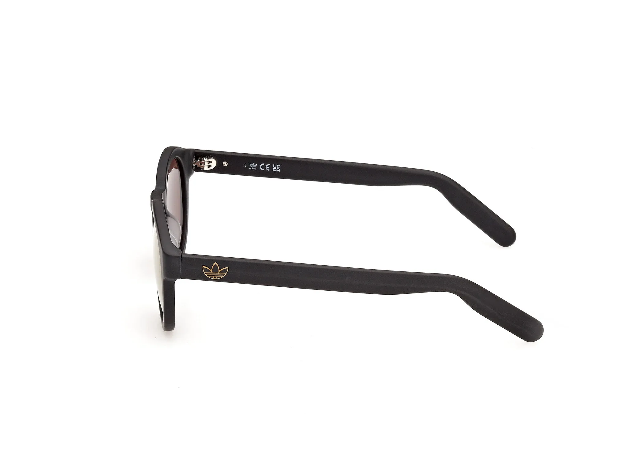 Adidas Sport OR0155 02G Occhiali da sole Acetato Nero Marrone Rotonda Normale - immagine 3