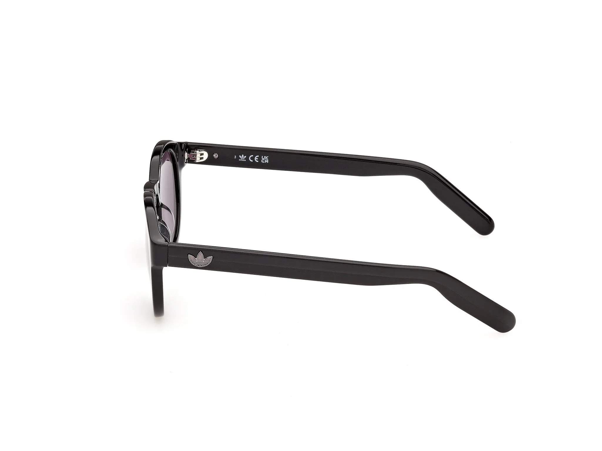 Adidas Sport OR0155 01A Occhiali da sole Acetato Nero Fumo Rotonda Normale - immagine 3