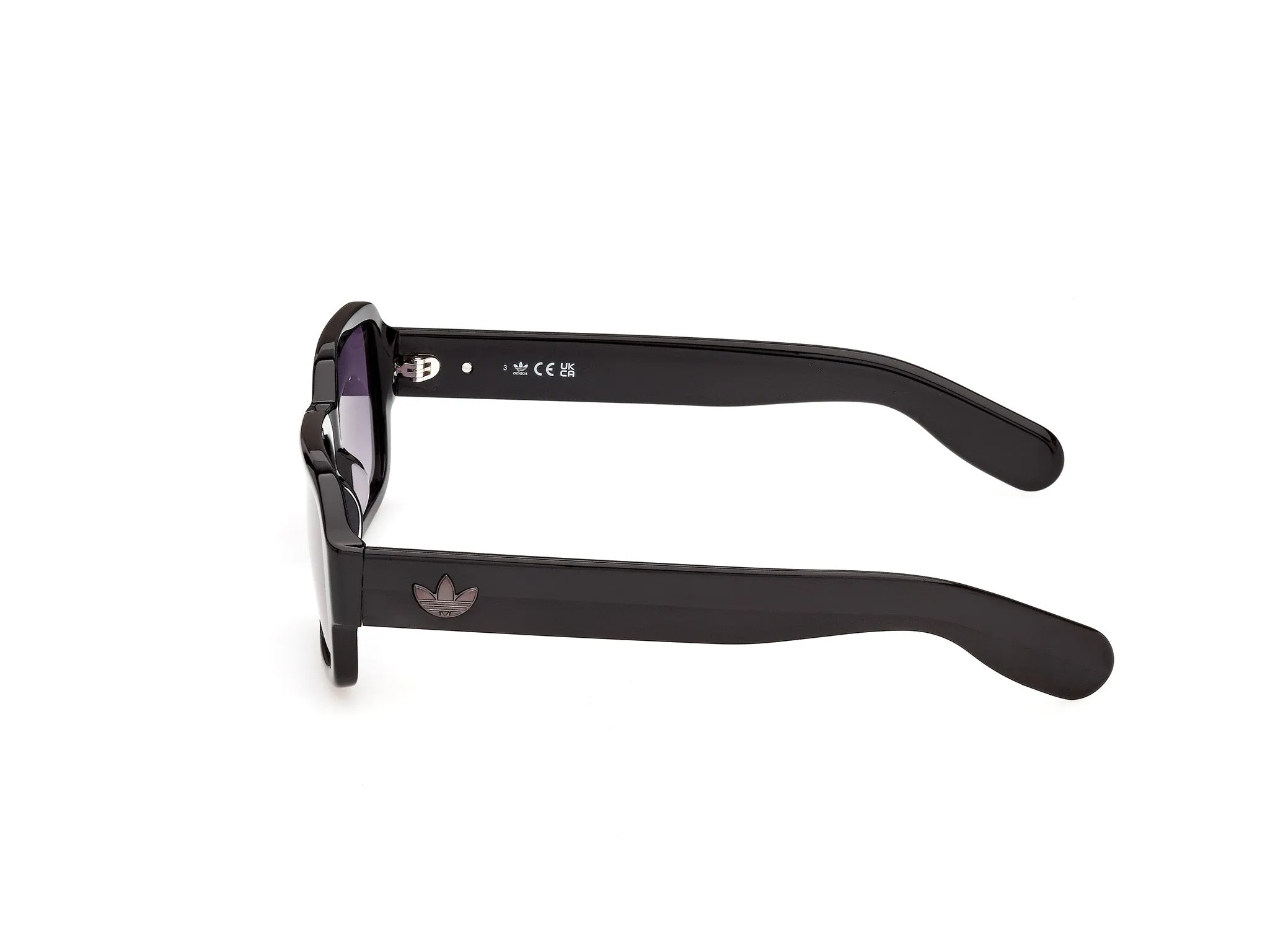 Adidas Sport OR0154 01B Occhiali da sole Acetato Nero Fumo Squadrata Normale - immagine 3