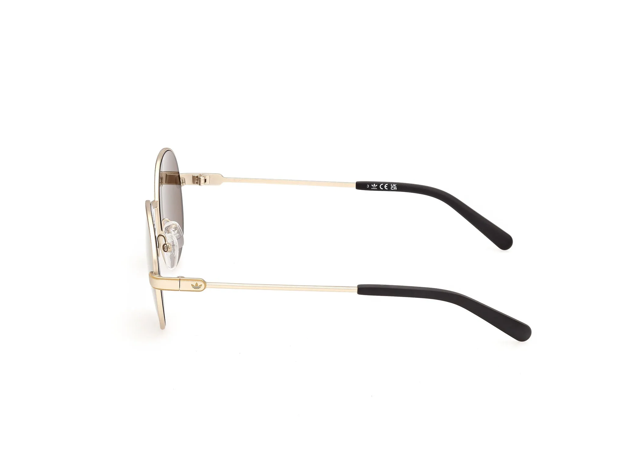 Adidas Sport OR0153 32G Occhiali da sole Iniettato Oro Marrone Rotonda Normale - immagine 3