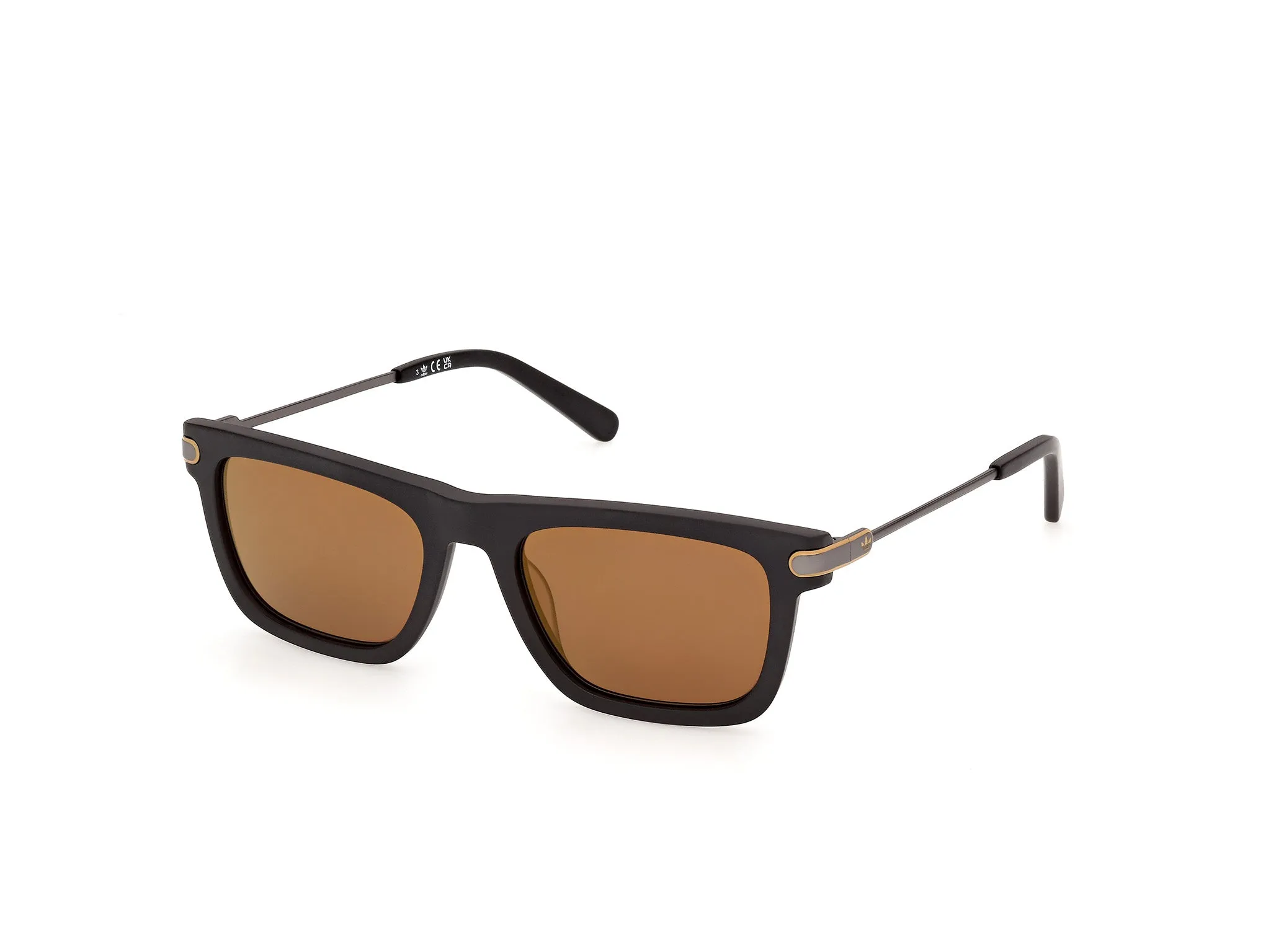 Adidas Sport OR0152 02G Occhiali da sole Acetato Nero Marrone Squadrata Normale - immagine 1