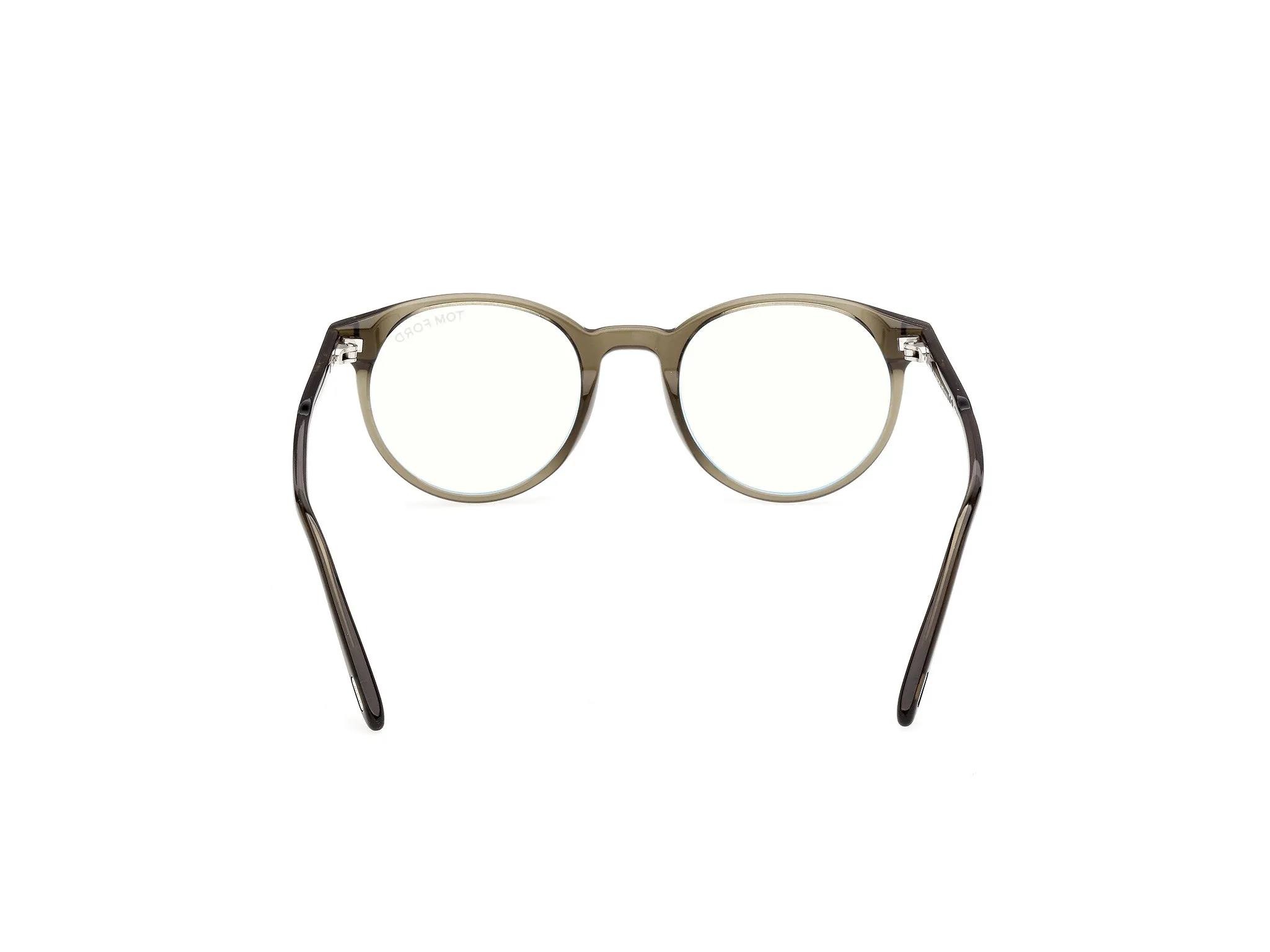 TOM FORD FT5695-B 96 Montature da vista Acetato Verde Rotonda Normale - immagine 4