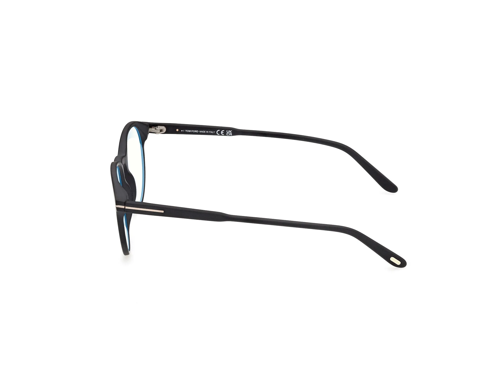 TOM FORD FT5695-B 2 Montature da vista Acetato Nero Rotonda Normale - immagine 3