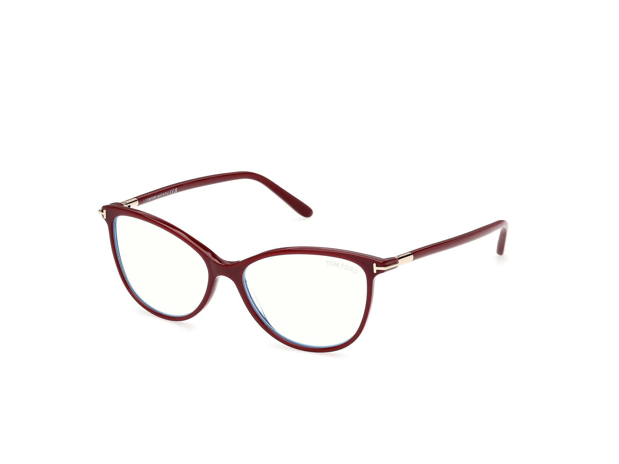 TOM FORD FT5616-B 69 Montature da vista Acetato Bordeaux Squadrata Normale - immagine 1