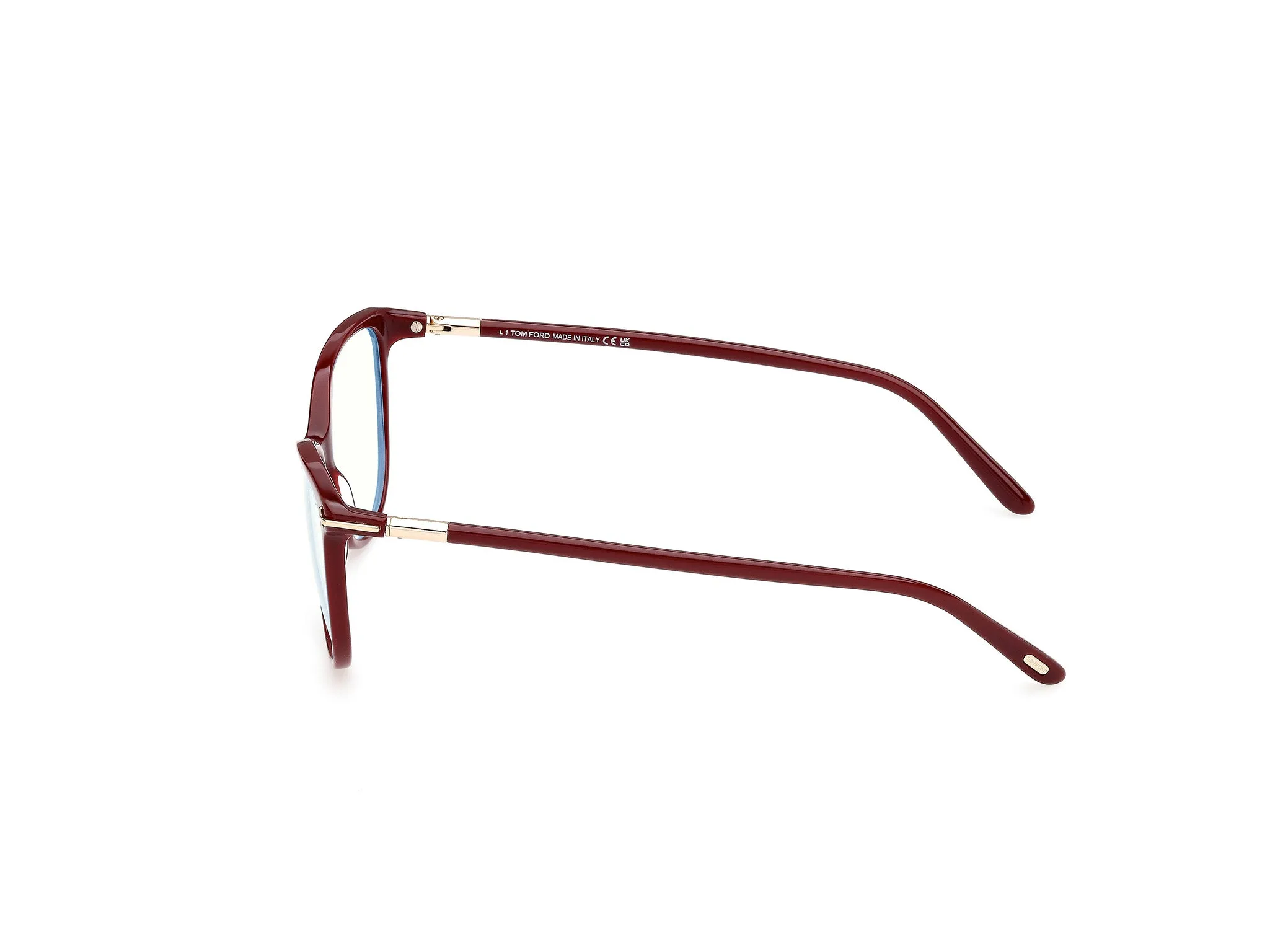 TOM FORD FT5616-B 69 Montature da vista Acetato Bordeaux Squadrata Normale - immagine 3