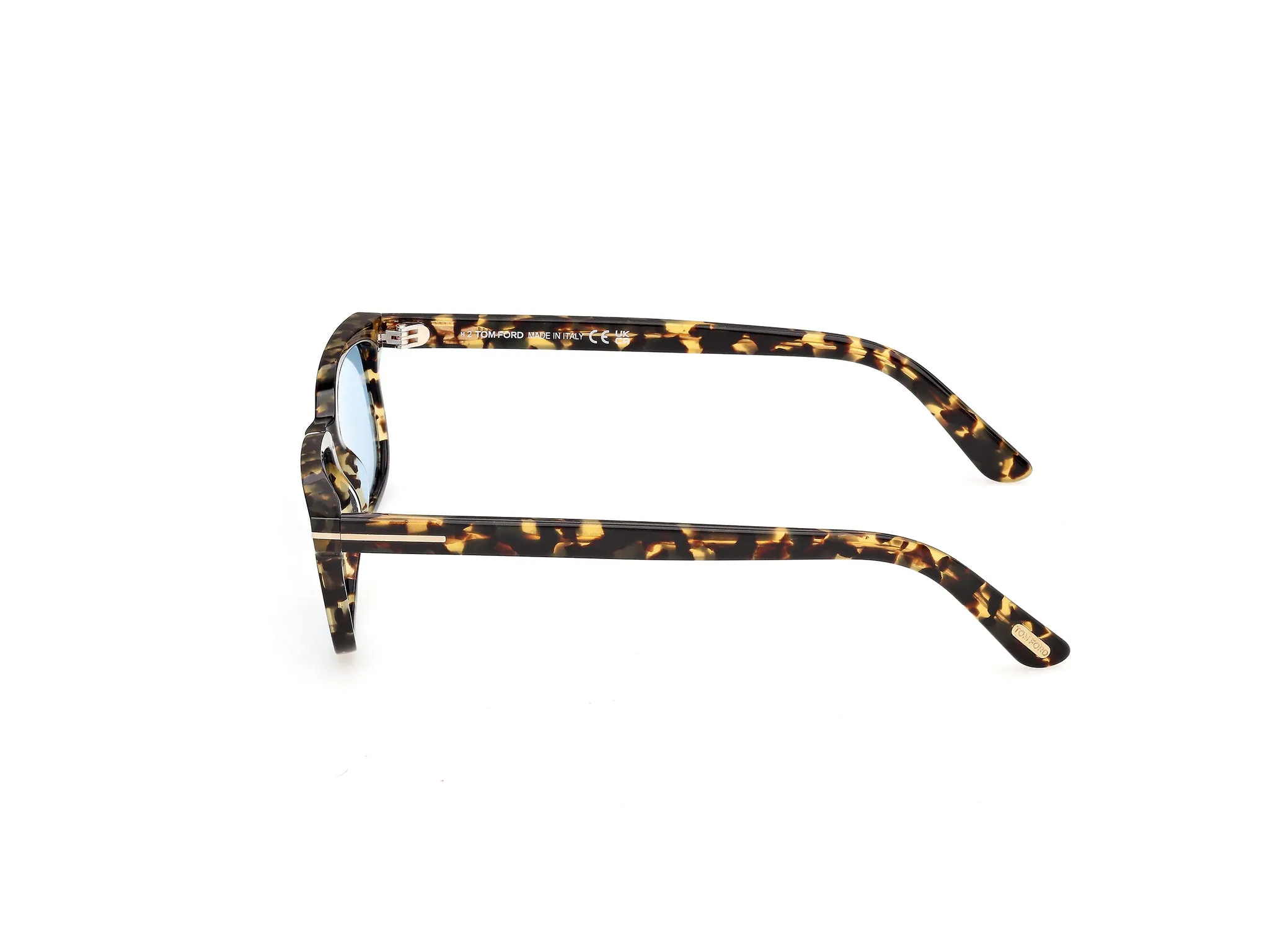 TOM FORD FT1480 SCOUT-02 56V Occhiali da sole Acetato Havana Blu Squadrata Normale - immagine 3