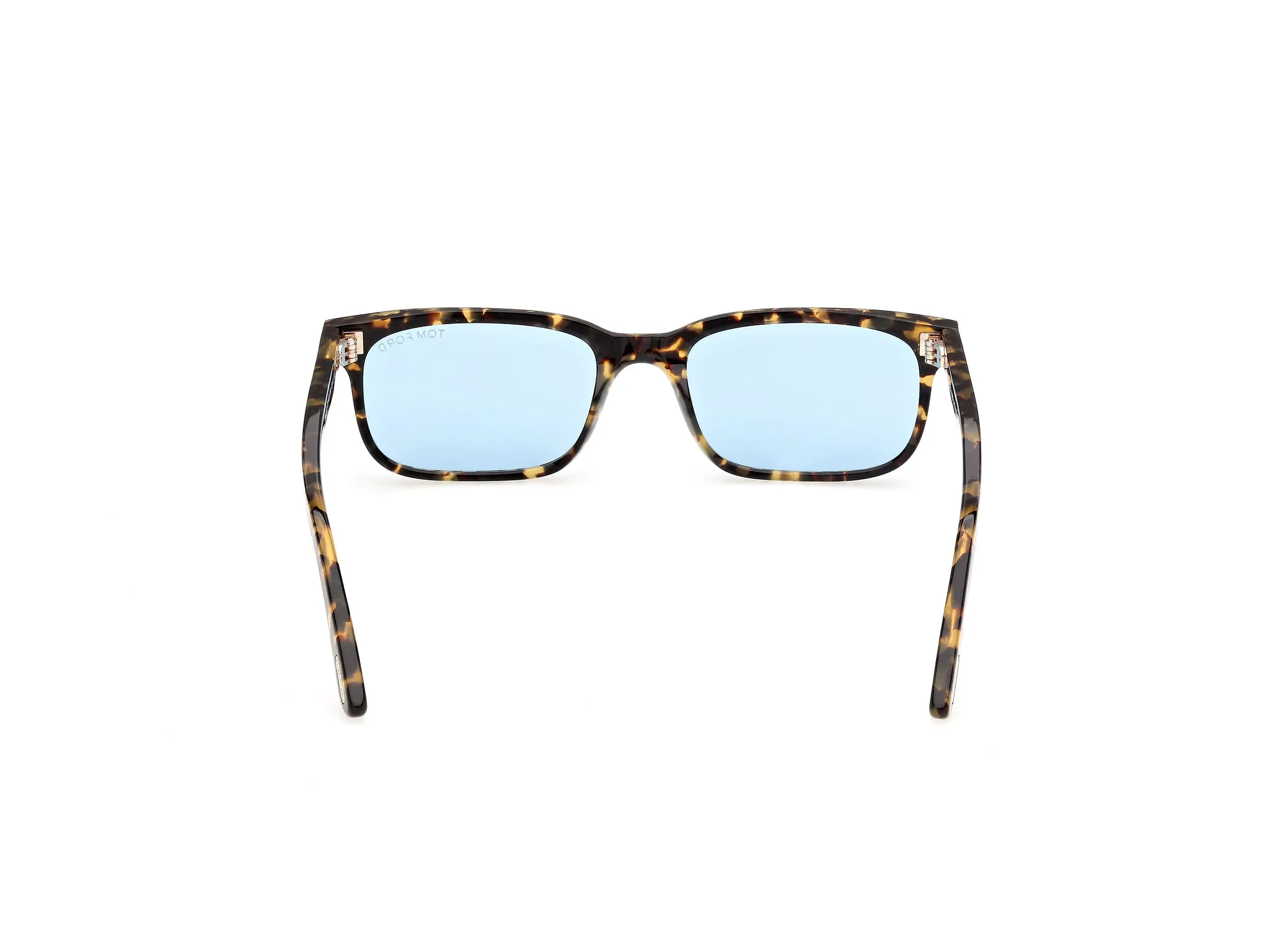 TOM FORD FT1480 SCOUT-02 56V Occhiali da sole Acetato Havana Blu Squadrata Normale - immagine 4