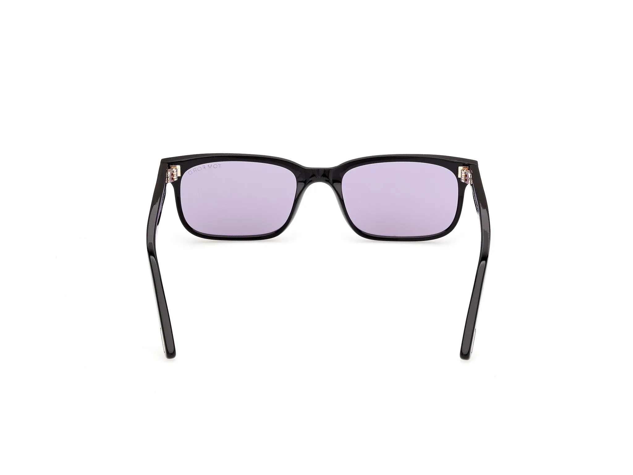 TOM FORD FT1480 SCOUT-02 01Y Occhiali da sole Acetato Nero Viola Squadrata Normale - immagine 4