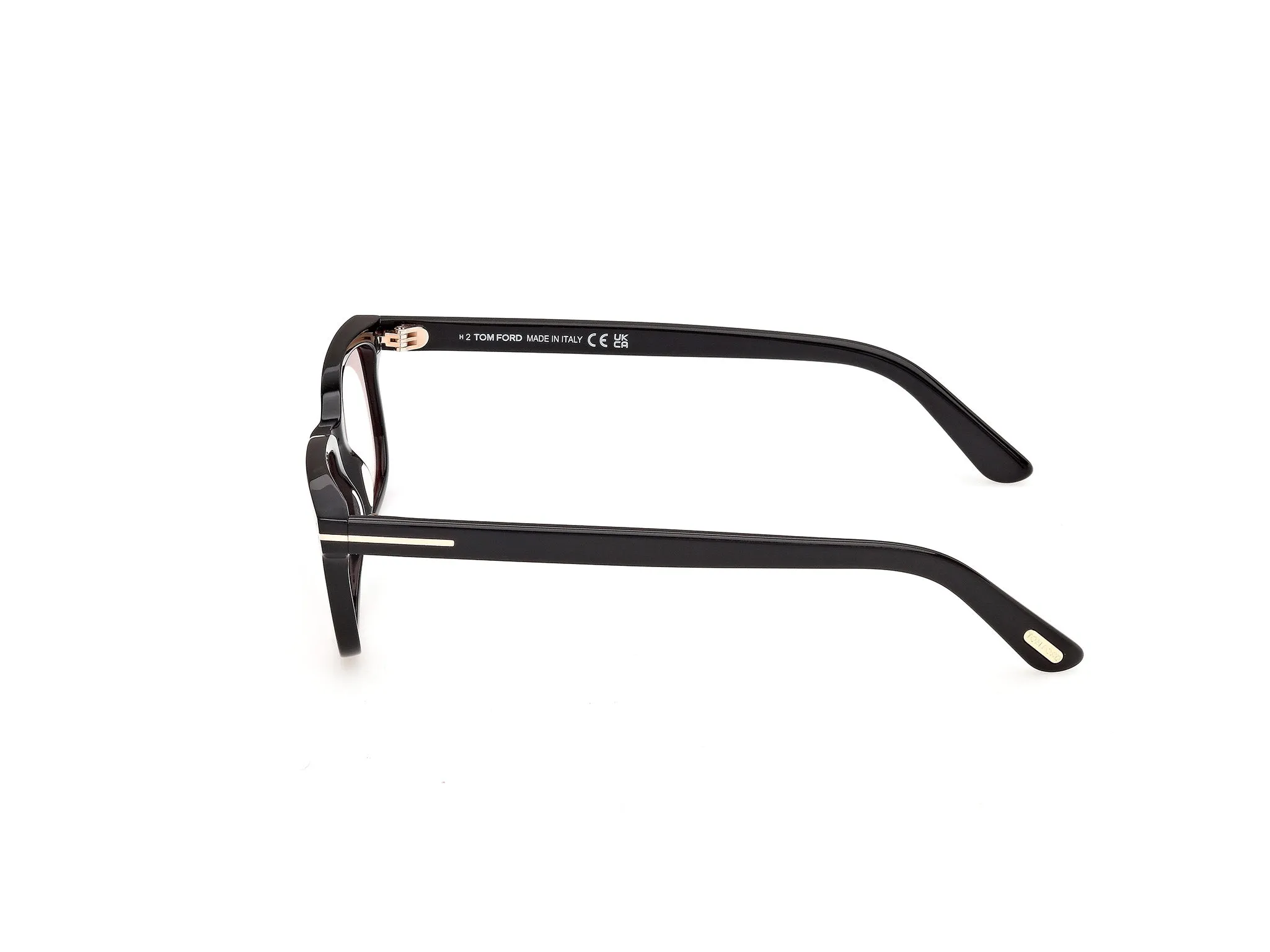 TOM FORD FT1480 SCOUT-02 01S Occhiali da sole Acetato Nero Arancione Squadrata Normale - immagine 3