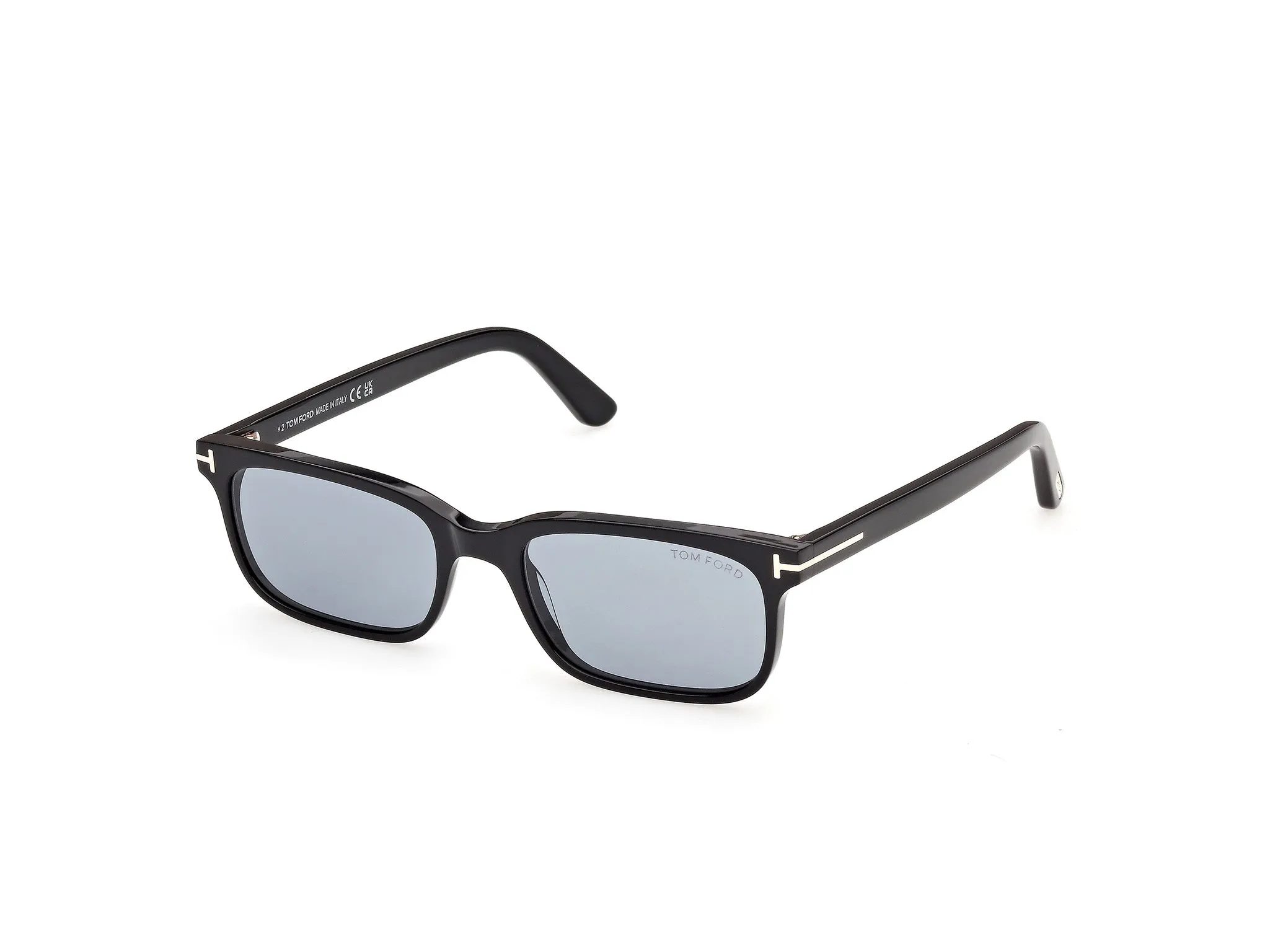TOM FORD FT1480 SCOUT-02 01A Occhiali da sole Acetato Nero Fumo Squadrata Normale - immagine 1